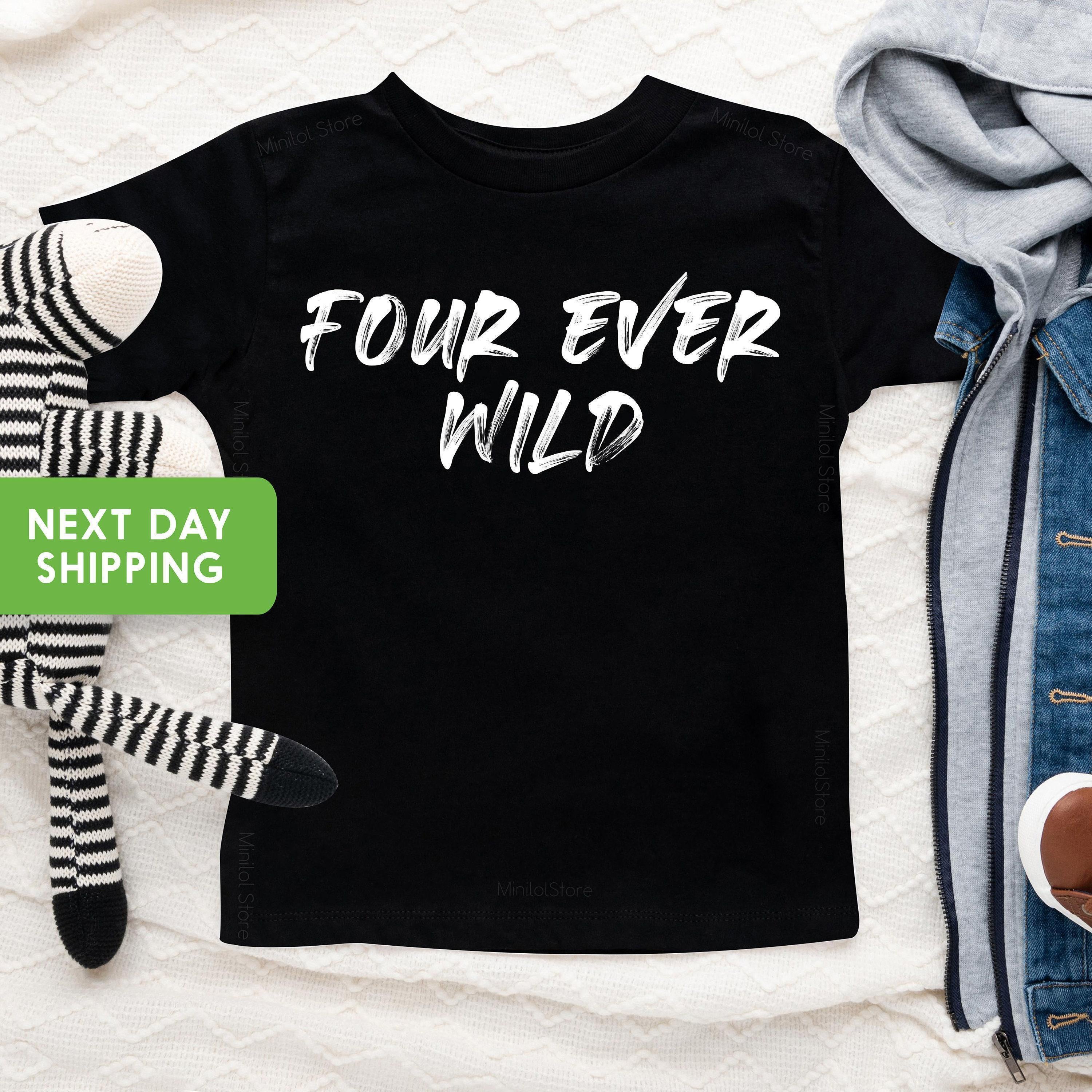 Four Ever Wild Safari Birthday Shirt birthday product image 1