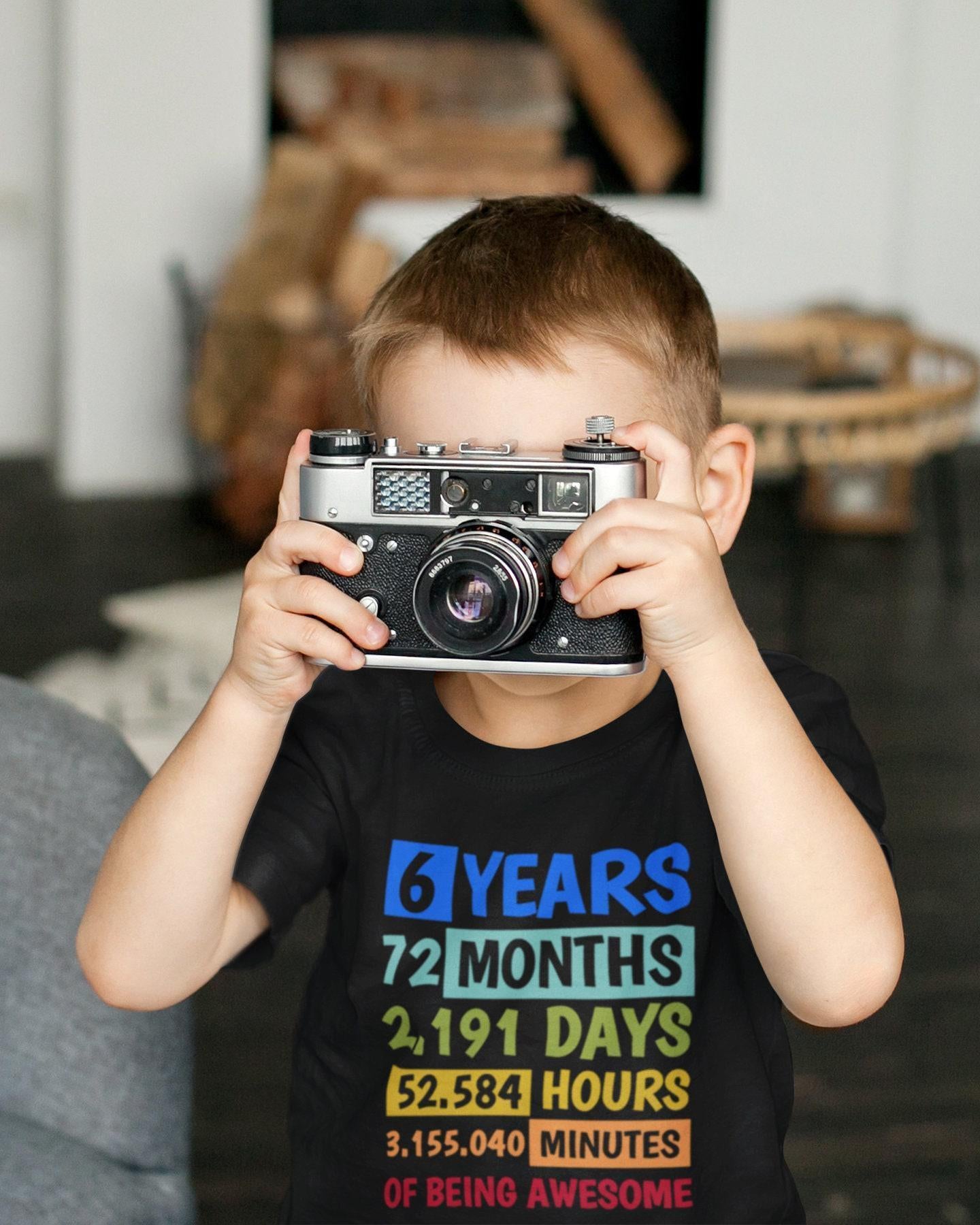 6 Years of Being Awesome Birthday Shirt birthday product image 5