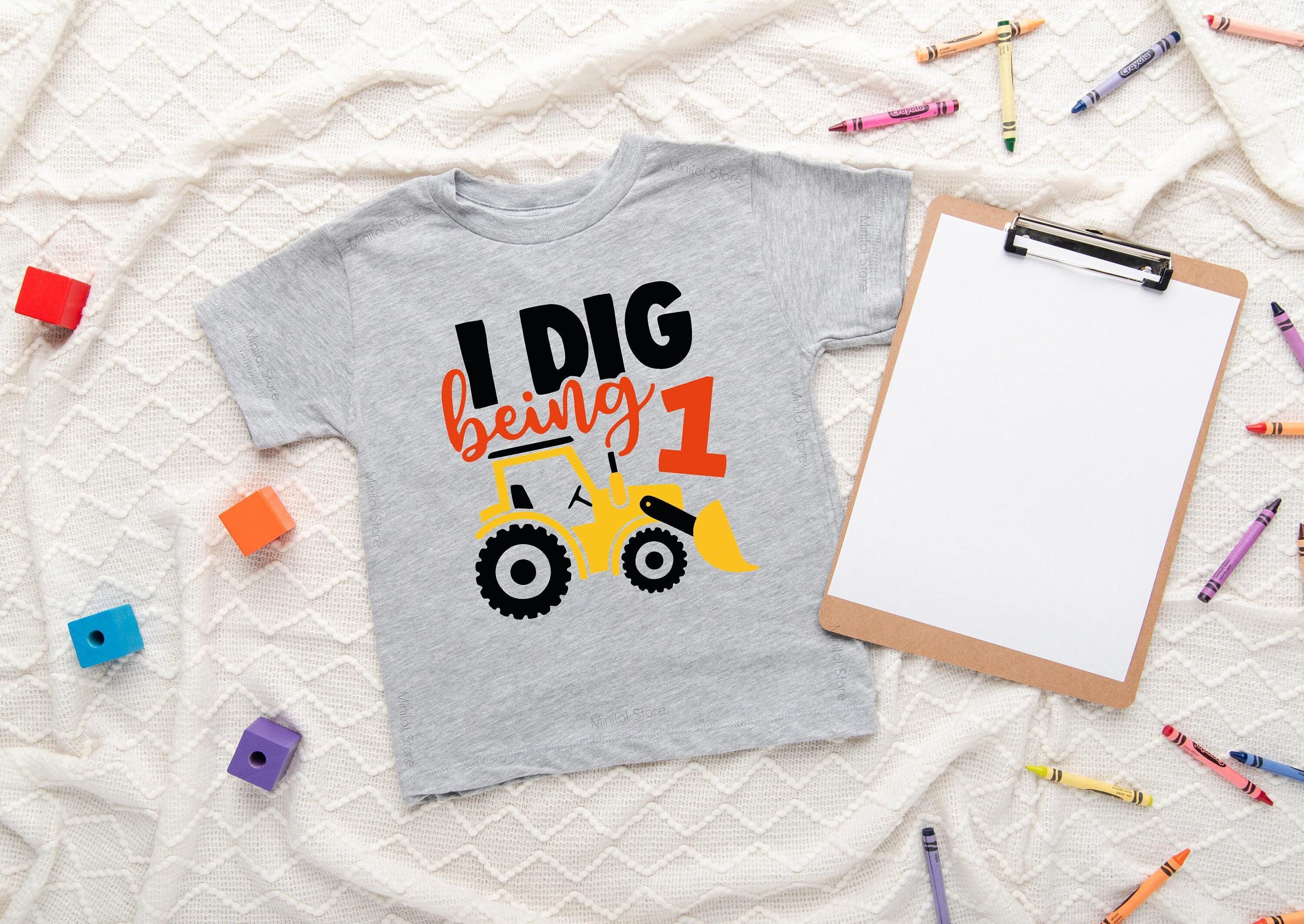 I Dig Being One Construction Birthday Shirt birthday product image 6