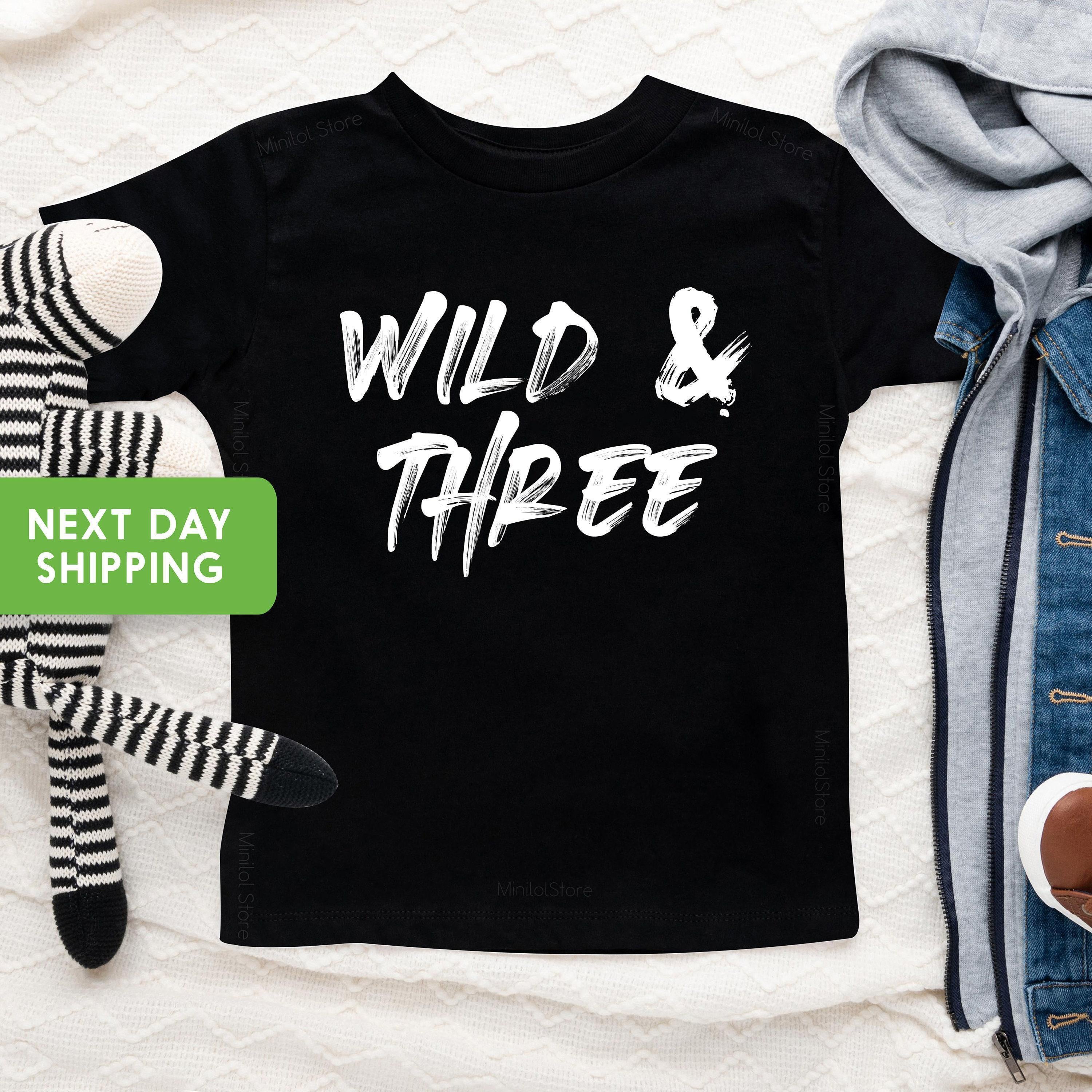 Three & Wild Safari Birthday Shirt birthday product image 2