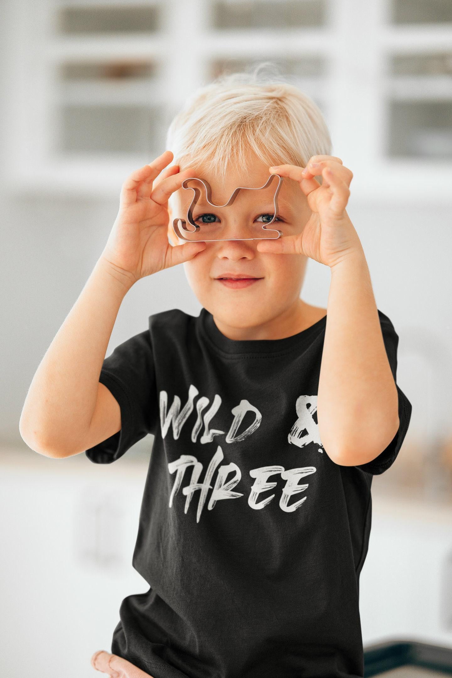 Three & Wild Safari Birthday Shirt birthday product image 7