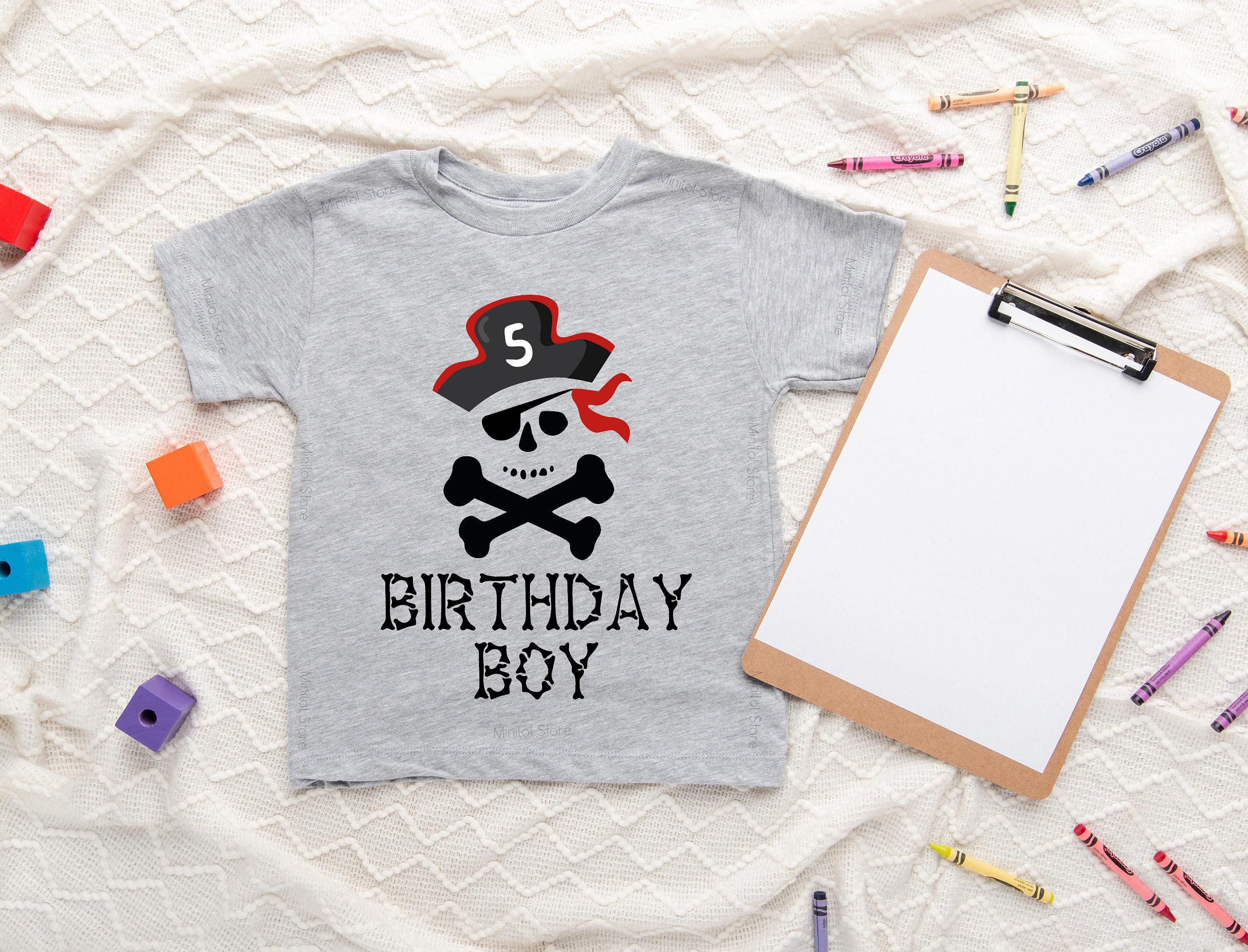 Pirate Fifth Birthday Kids Shirt birthday product image 3