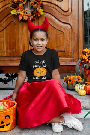Seasonal apparel color chart for Cutest Pumpkin in the Patch Fall Toddler Shirt