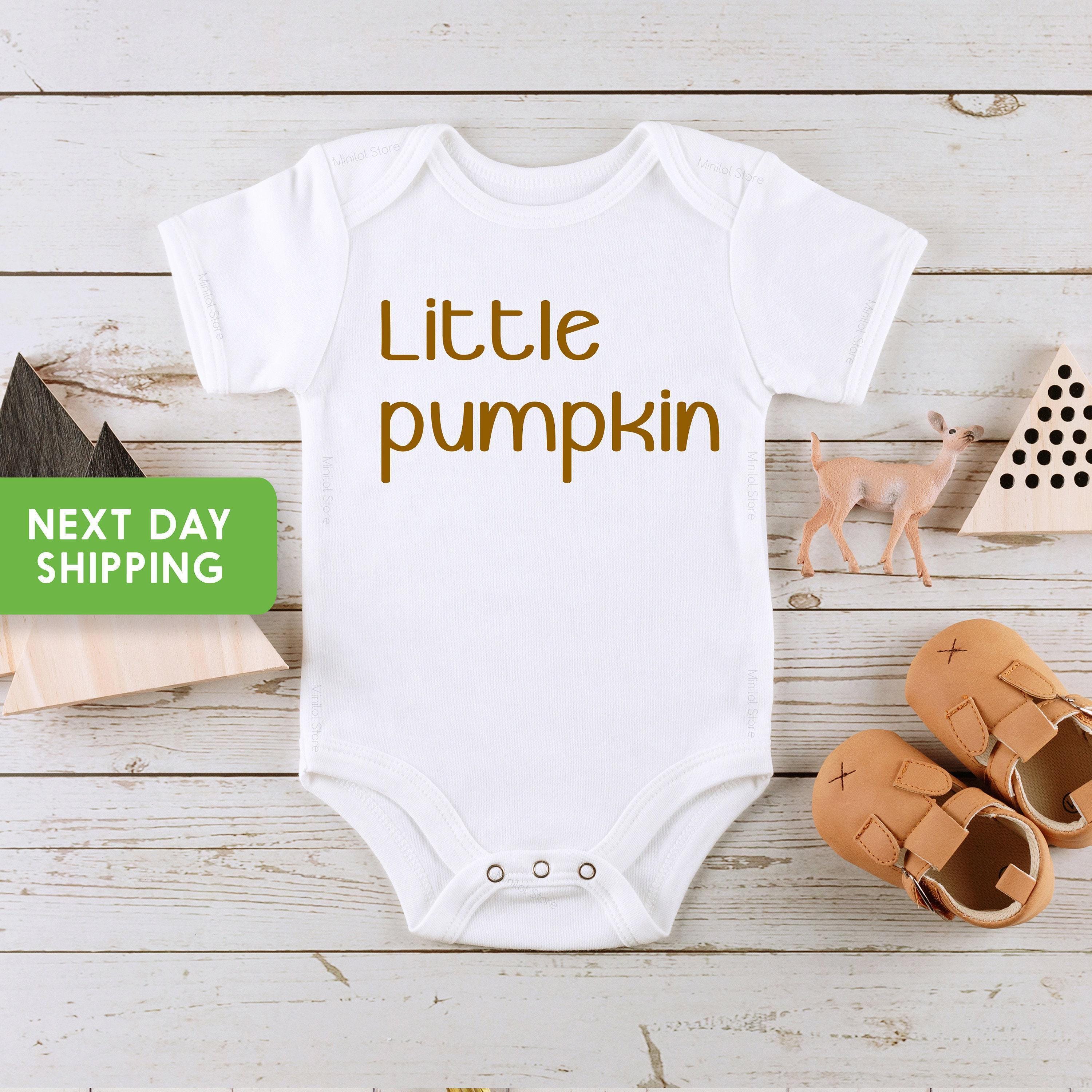Main product mockup of Halloween Thanksgiving Pumpkin Baby Onesie® & Kids Shirt