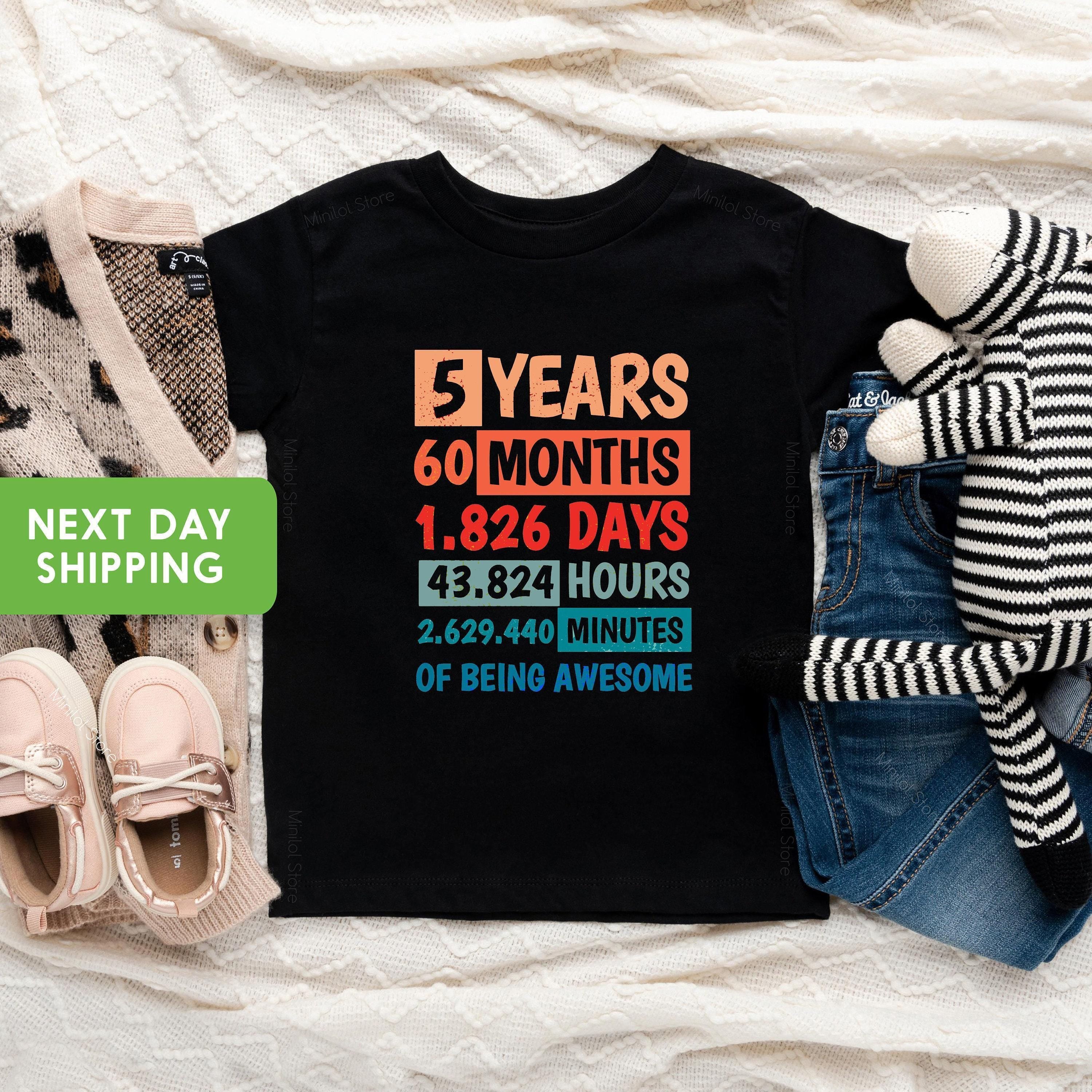 5 Years of Being Awesome Birthday Shirt birthday product image 5