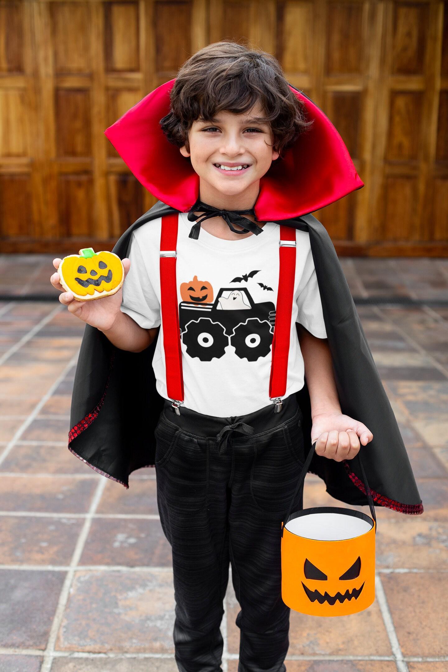 Available garment styles for Halloween Monster Truck Kids Shirt