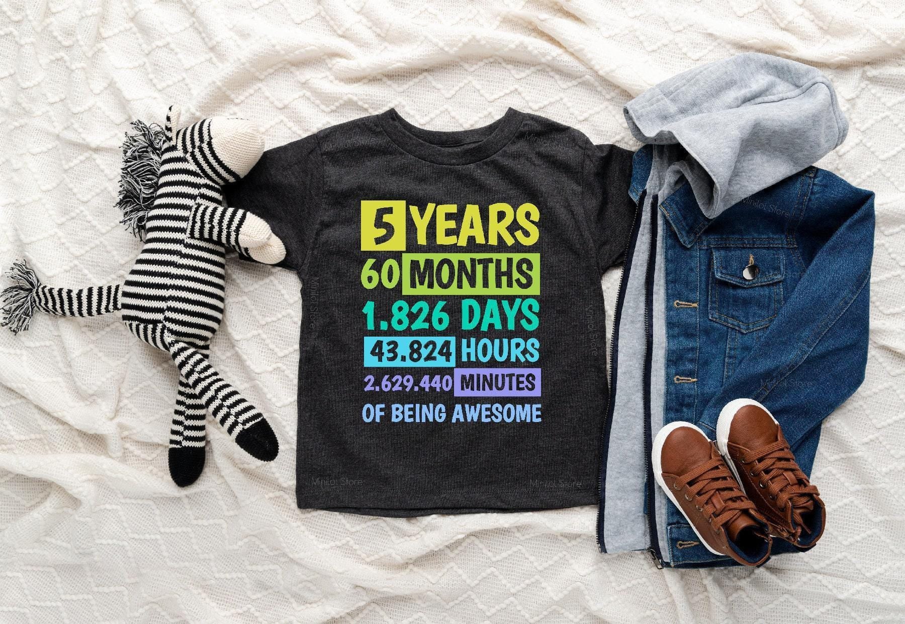 Classic Fifth Birthday Kids Shirt birthday product image 2