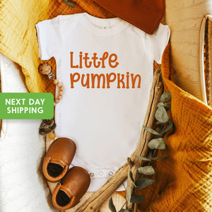 Little Pumpkin Fall Baby Onesie® product image 1