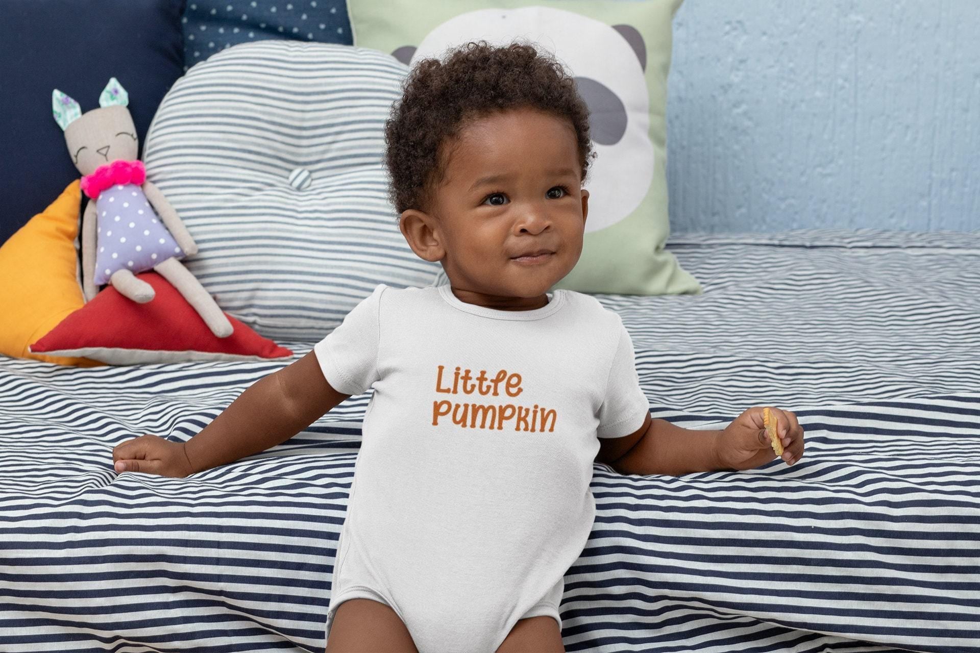 Little Pumpkin Fall Baby Onesie® product image 5