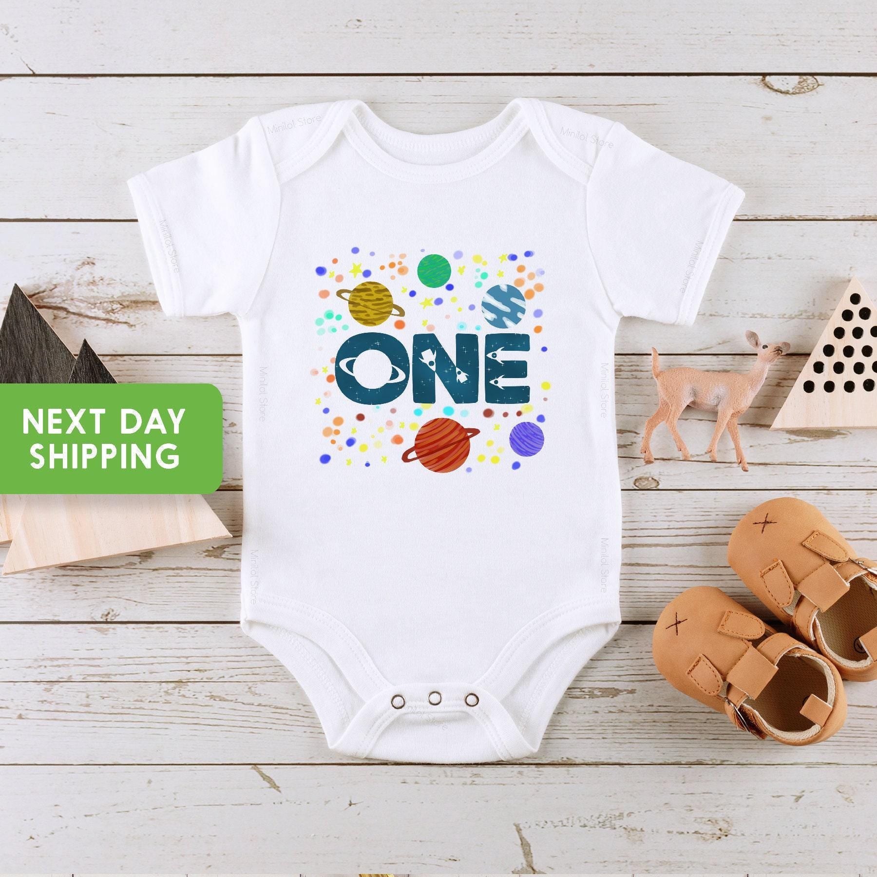 Space One First Birthday Shirt birthday product image 2