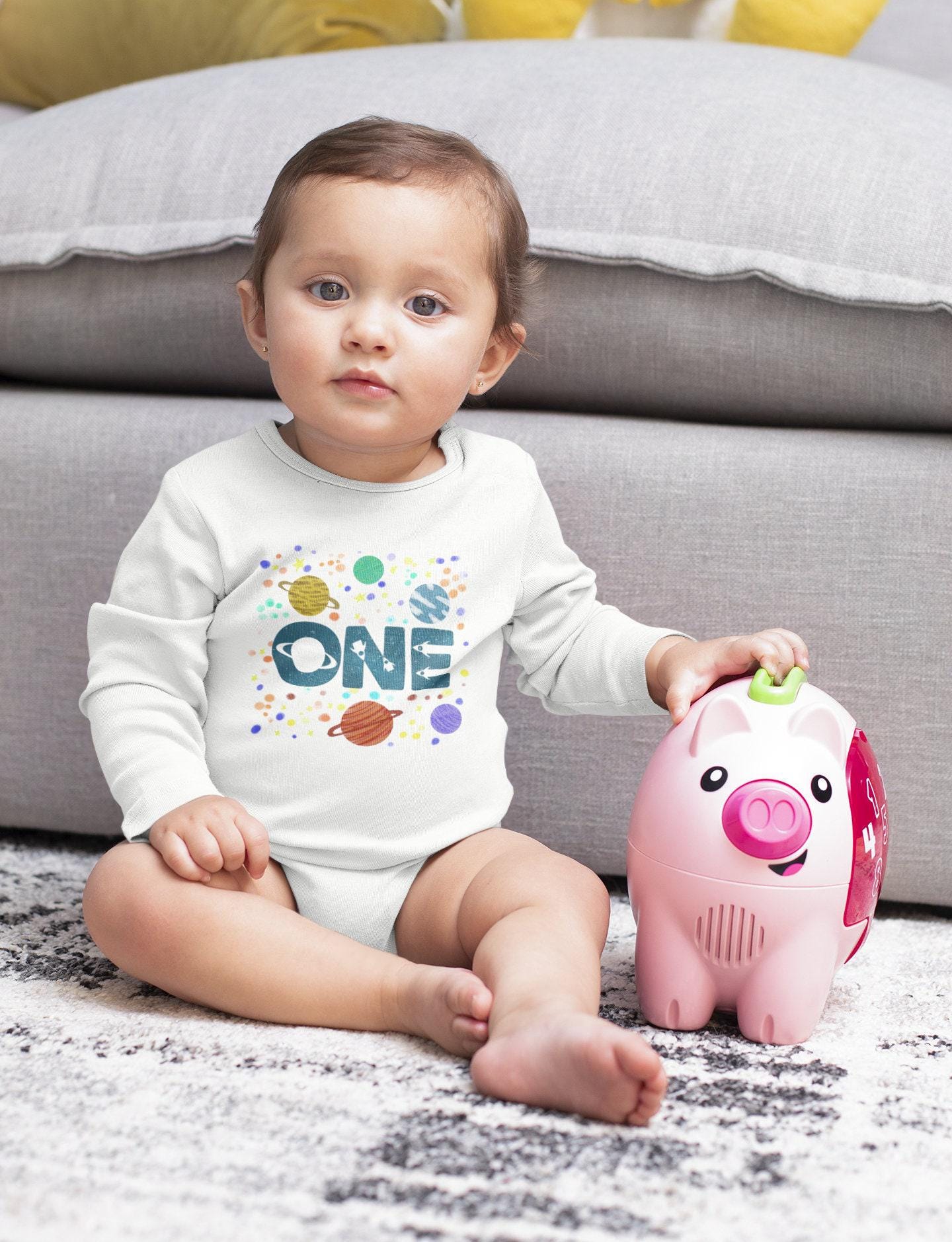 Space One First Birthday Shirt birthday product image 5