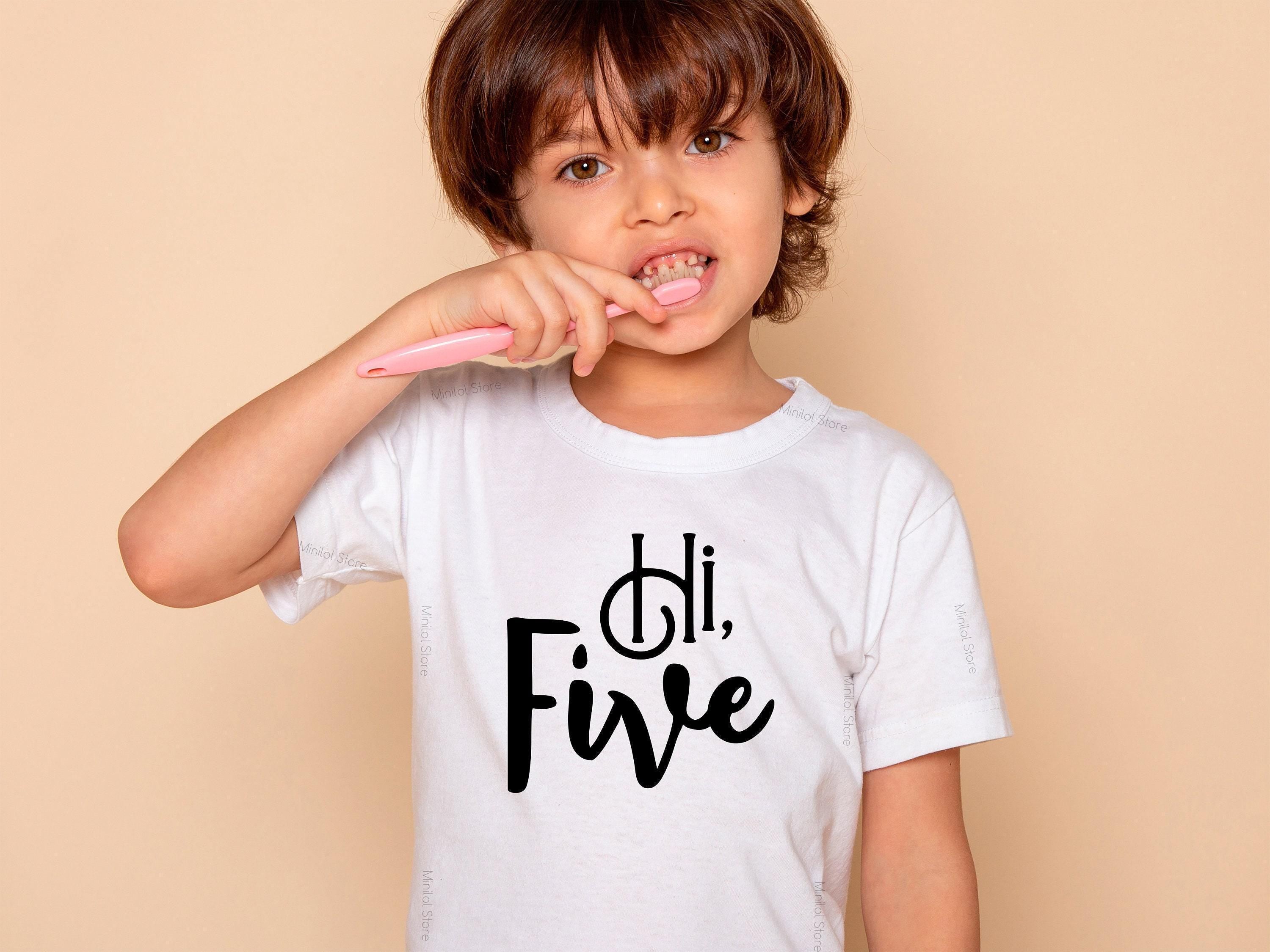 Hi Five Fifth Birthday Kids Shirt birthday product image 5