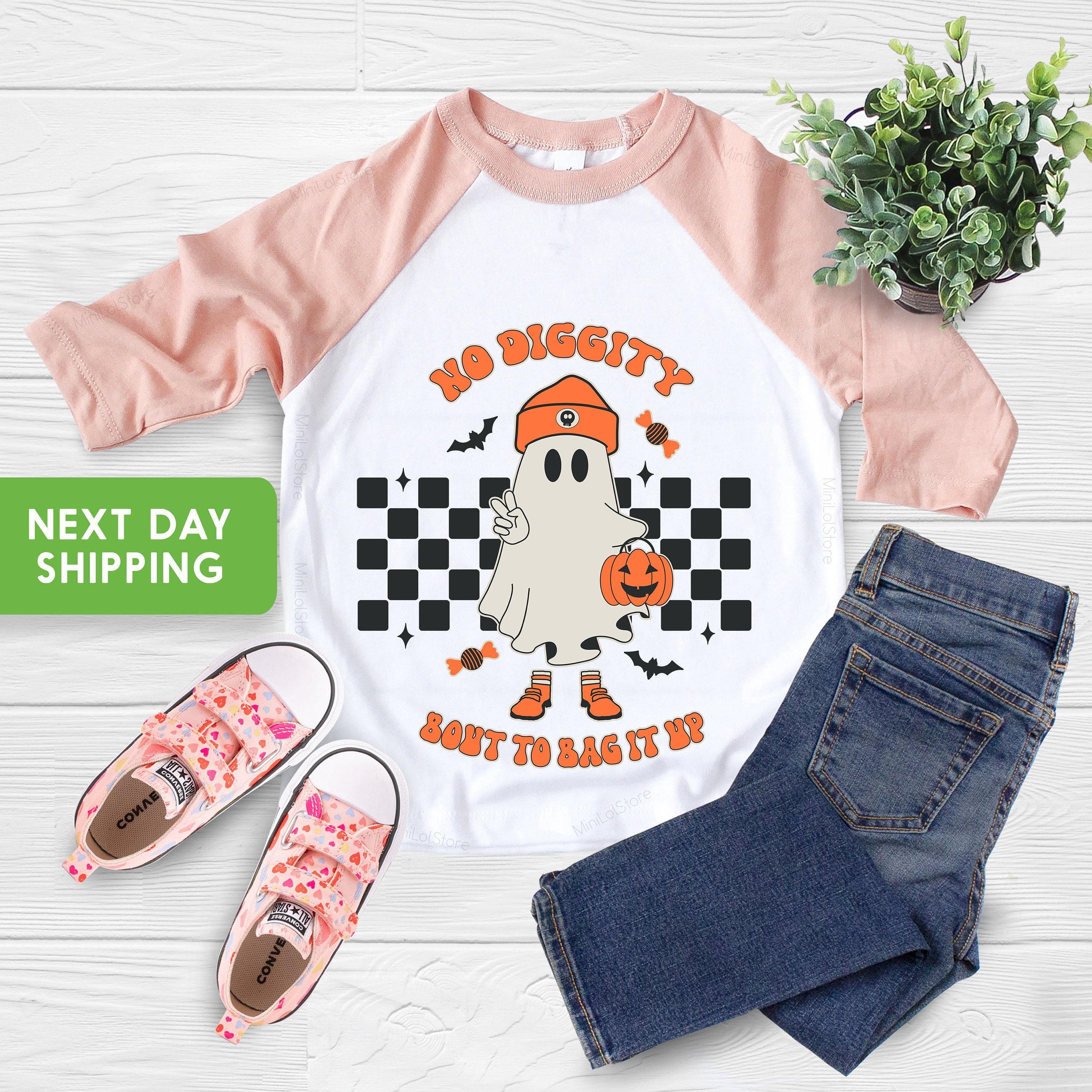 No Diggity Ghost Halloween Kids Shirt product image 4