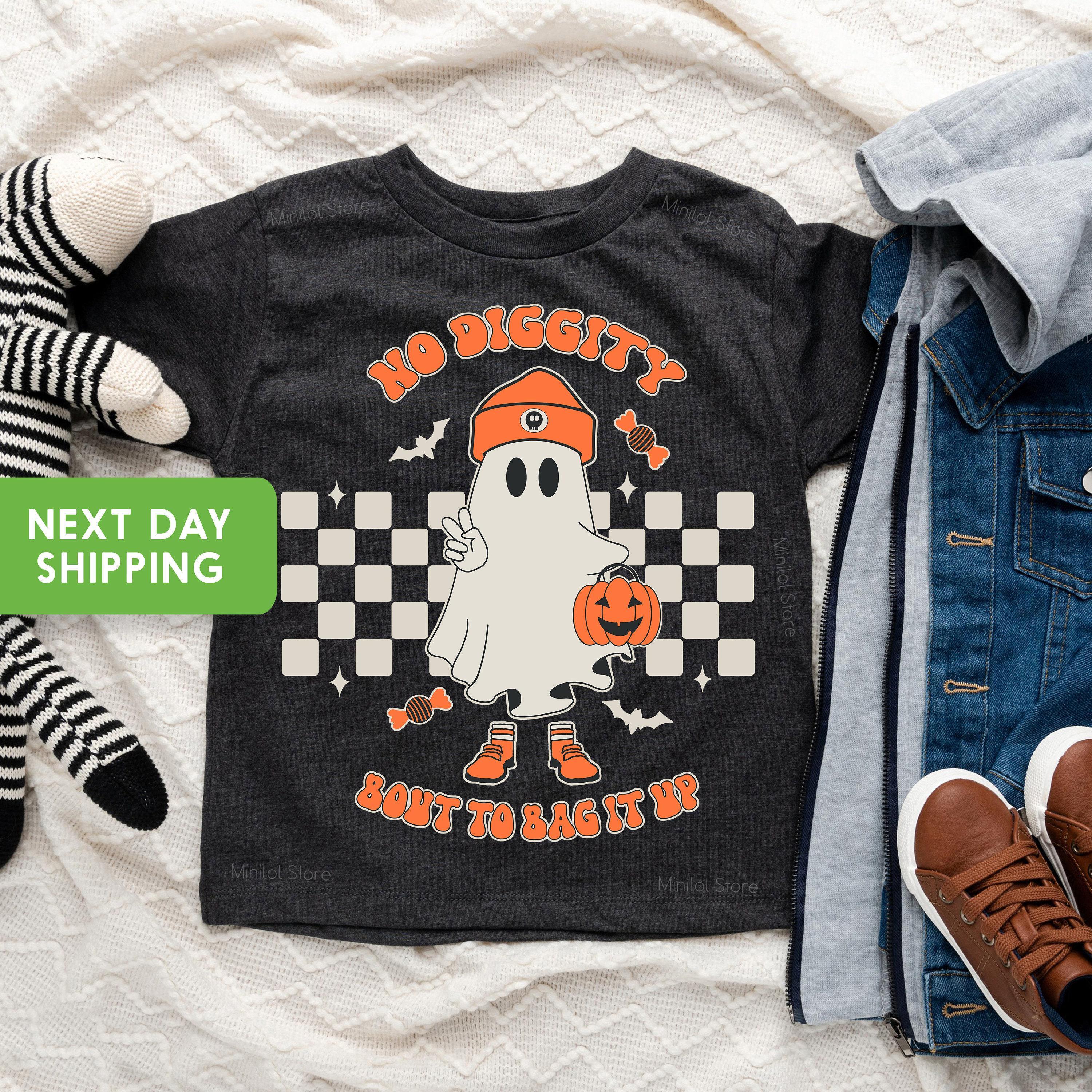 No Diggity Ghost Halloween Kids Shirt product image 5