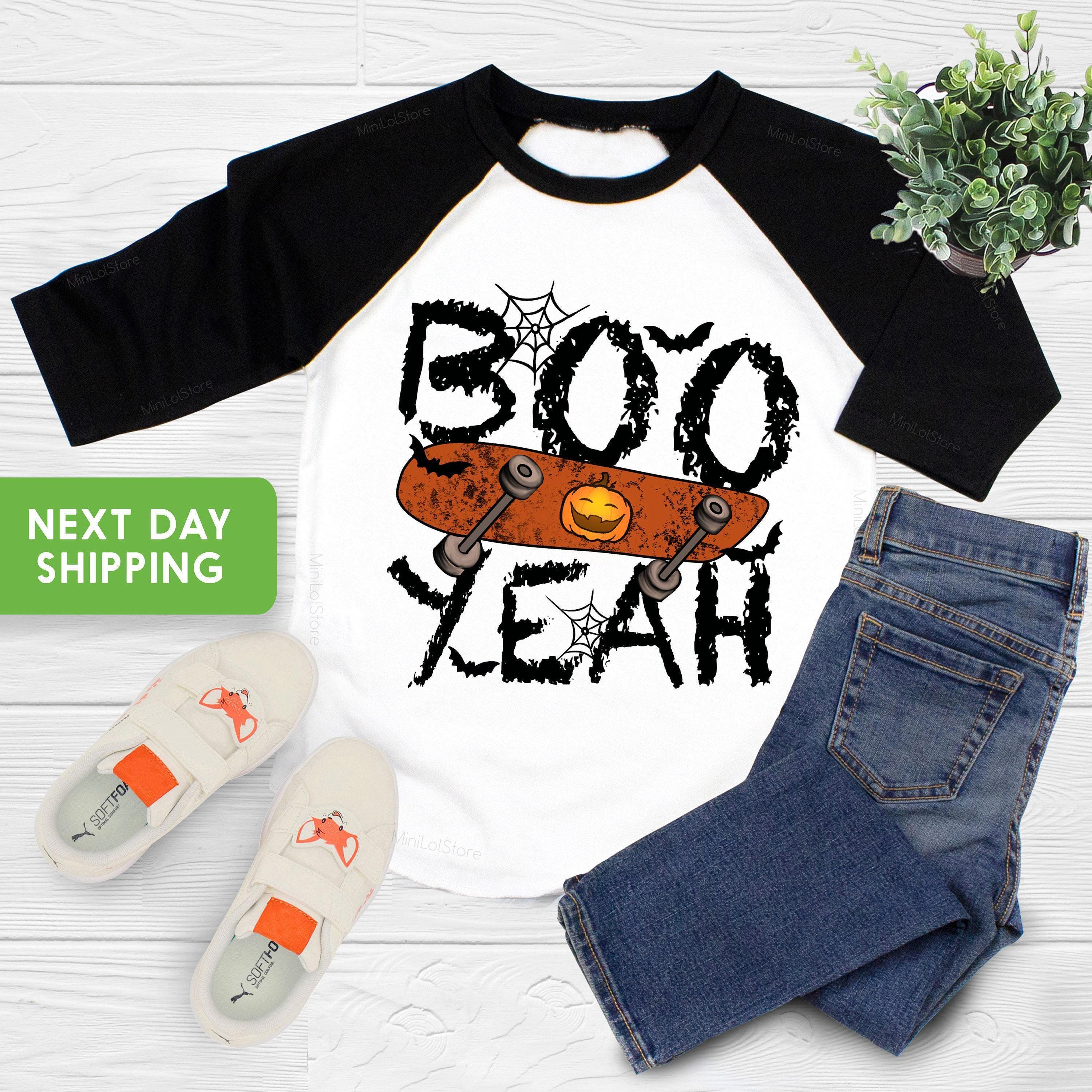 Alternate baby or kids garment view for Boo Yeah Halloween Kids Shirt