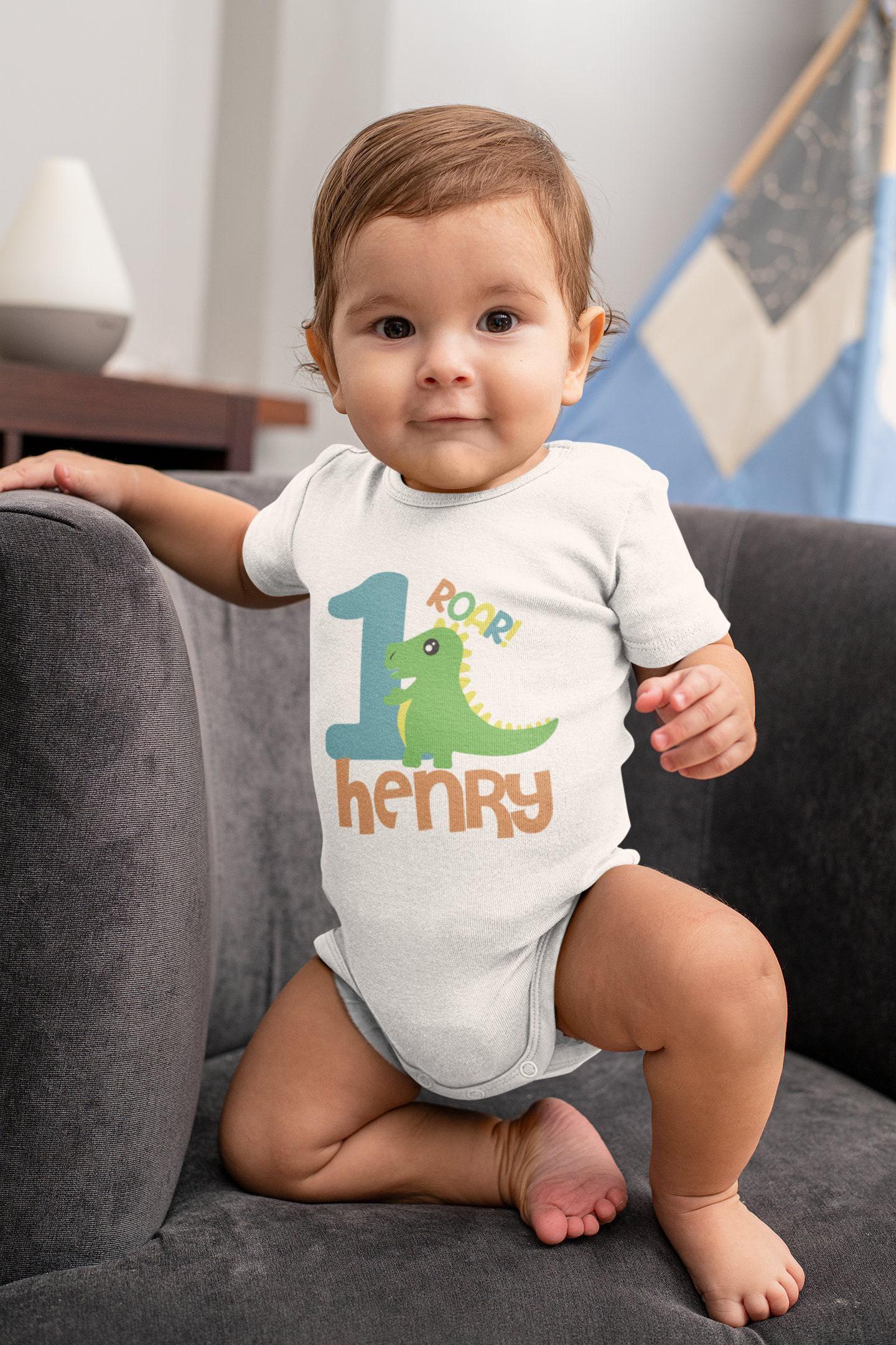 Dinosaur First Birthday Baby & Kids Shirt birthday product image 4