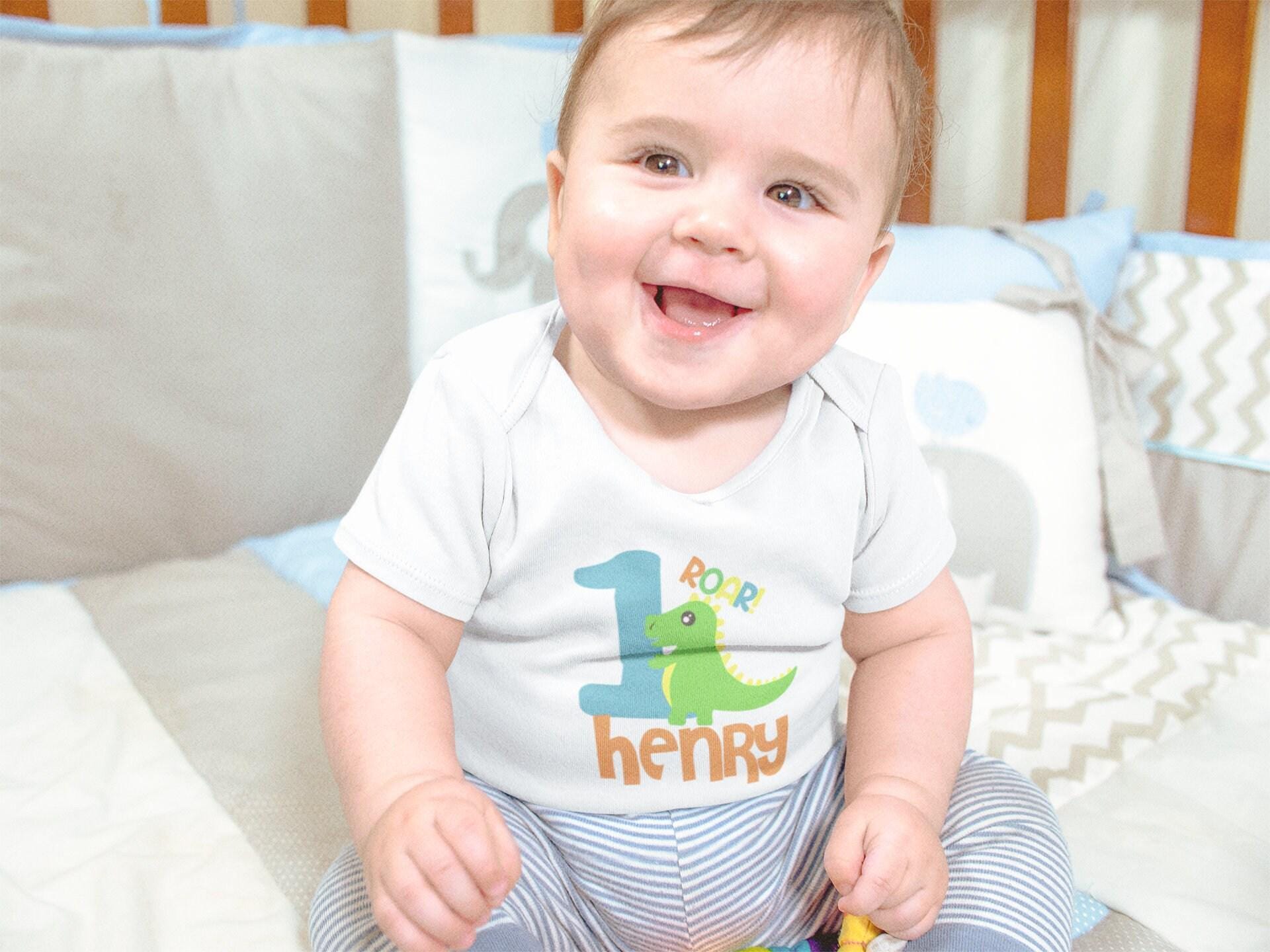 Dinosaur First Birthday Baby & Kids Shirt birthday product image 5