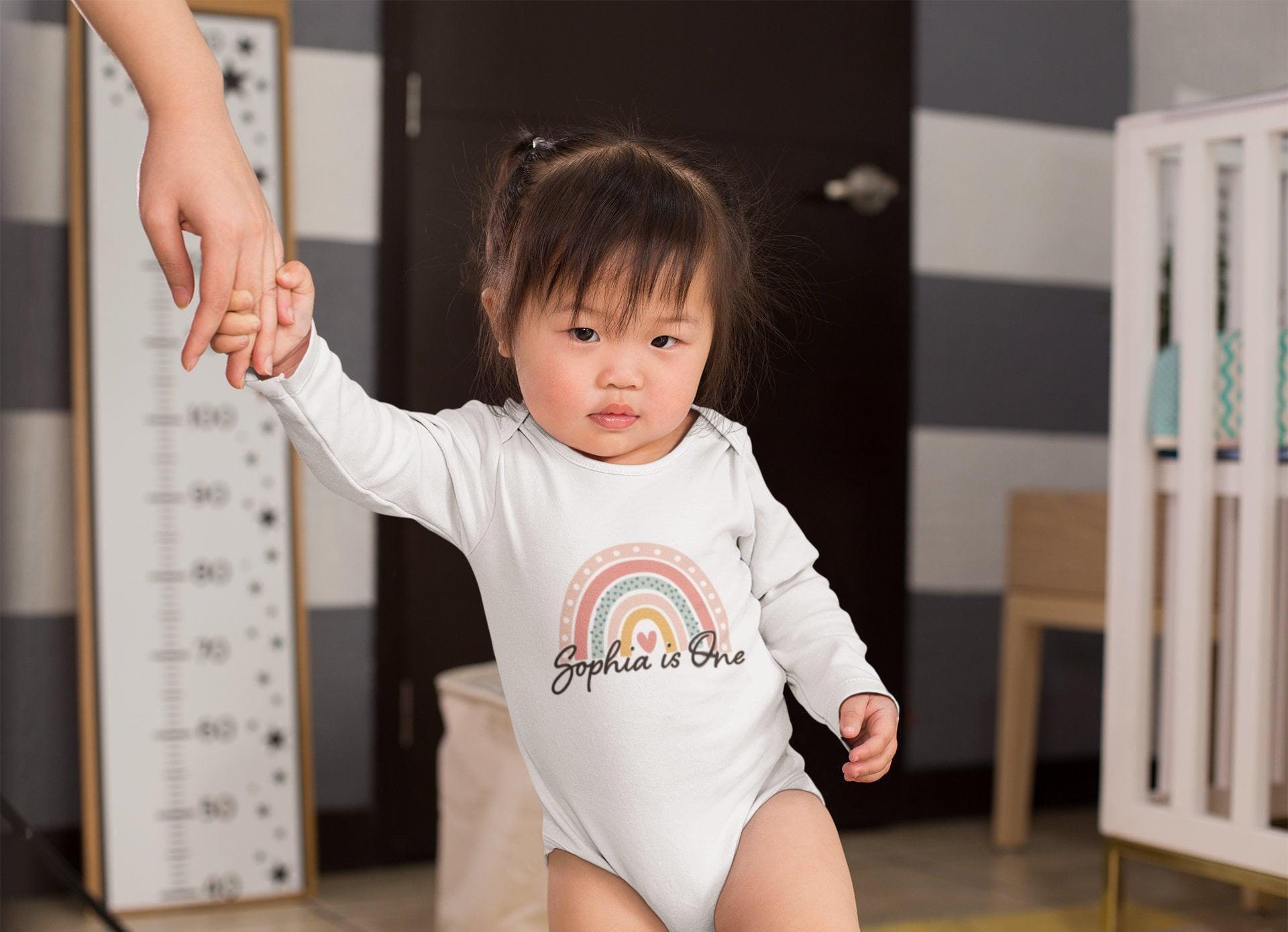 Rainbow First Birthday Girl Shirt birthday product image 6