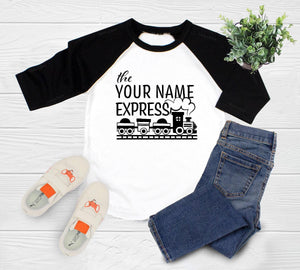 Personalized Train Birthday Kids Shirt birthday product image 2