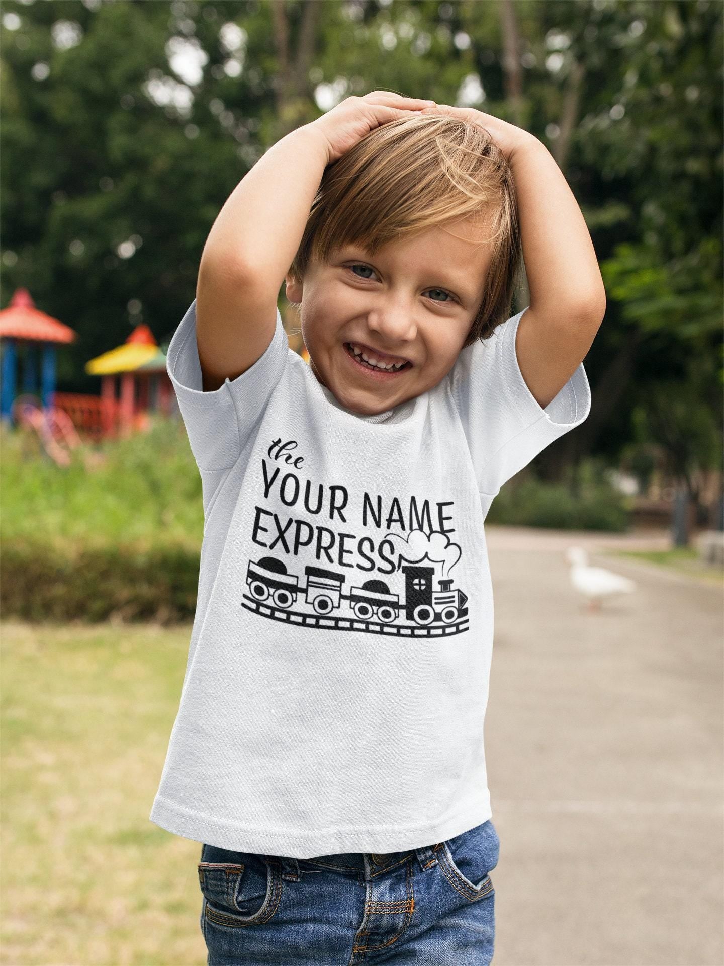 Personalized Train Birthday Kids Shirt birthday product image 6