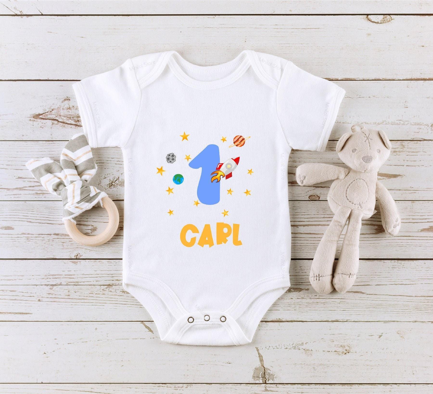 Outer Space First Birthday Shirt birthday product image 1