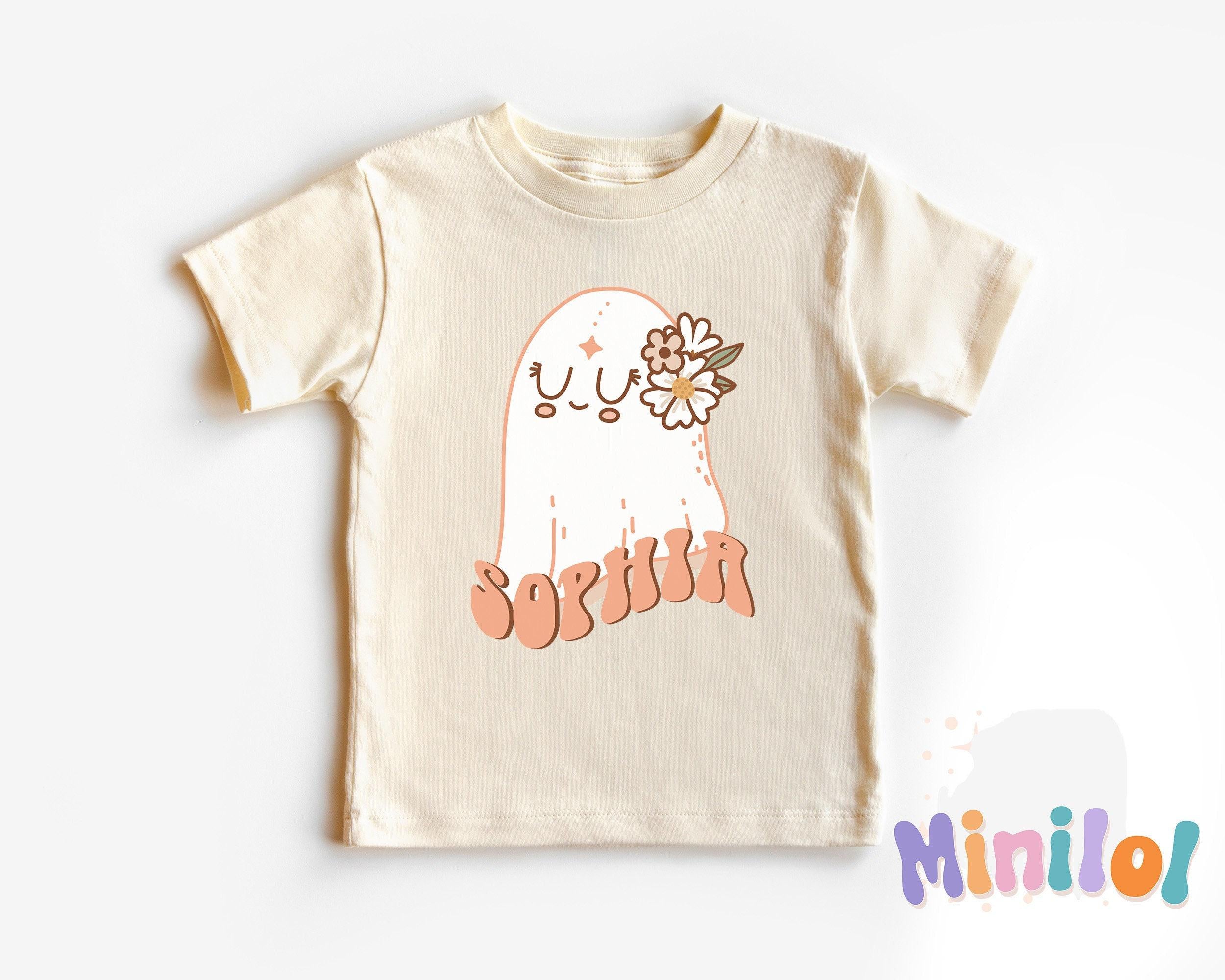 Personalized Cute Ghost Halloween Kids Shirt product image 1