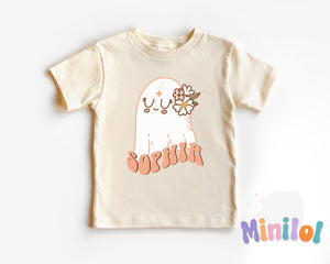 Personalized Cute Ghost Halloween Kids Shirt product image 1