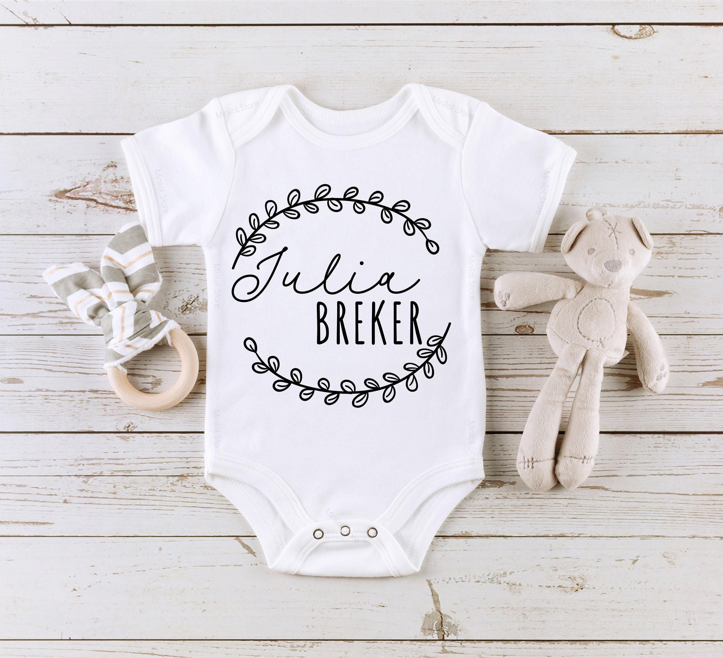 Main pregnancy announcement product mockup for Name ® Personalized Pregnancy Announcement Baby Announcement Onesie®