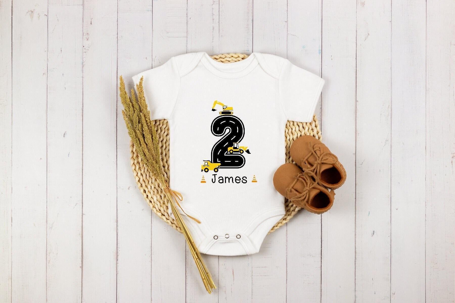 Construction Second Birthday Kids Shirt birthday product image 3