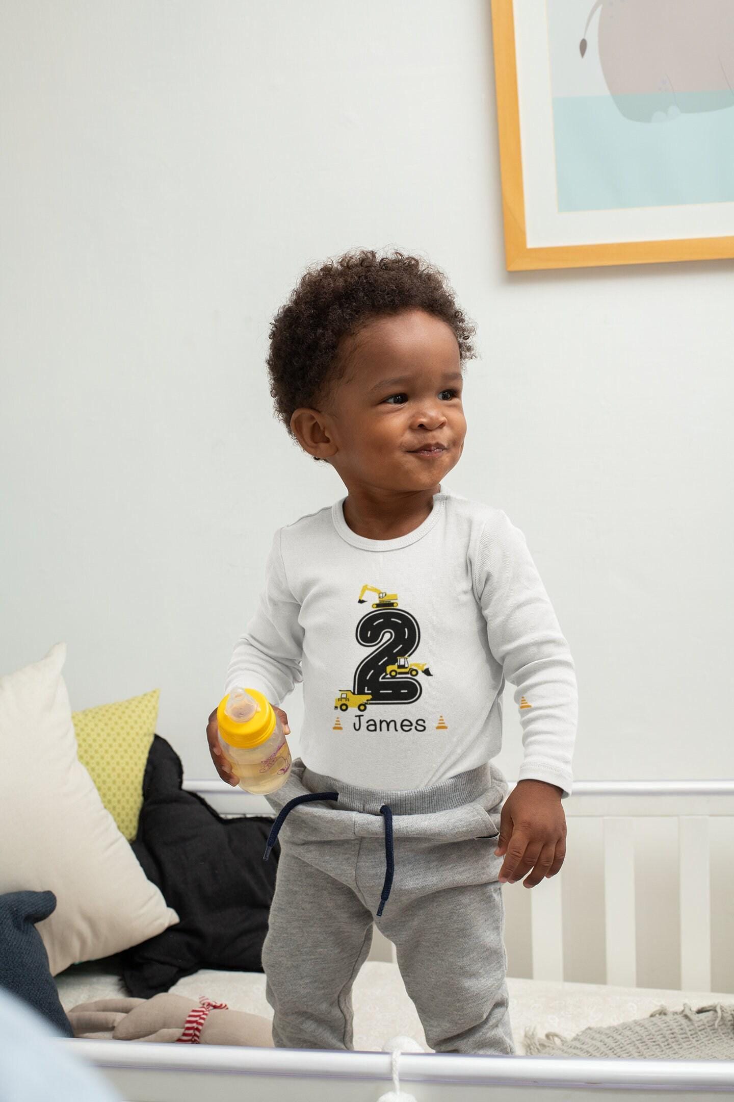 Construction Second Birthday Kids Shirt birthday product image 5