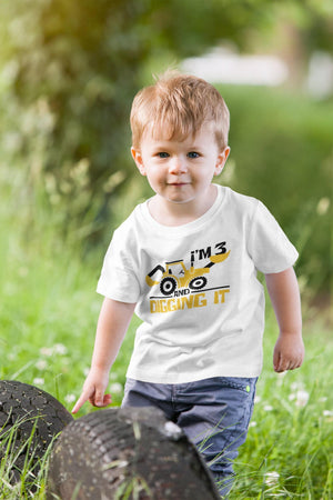 I'm 3 and Digging It Birthday Shirt birthday product image 6