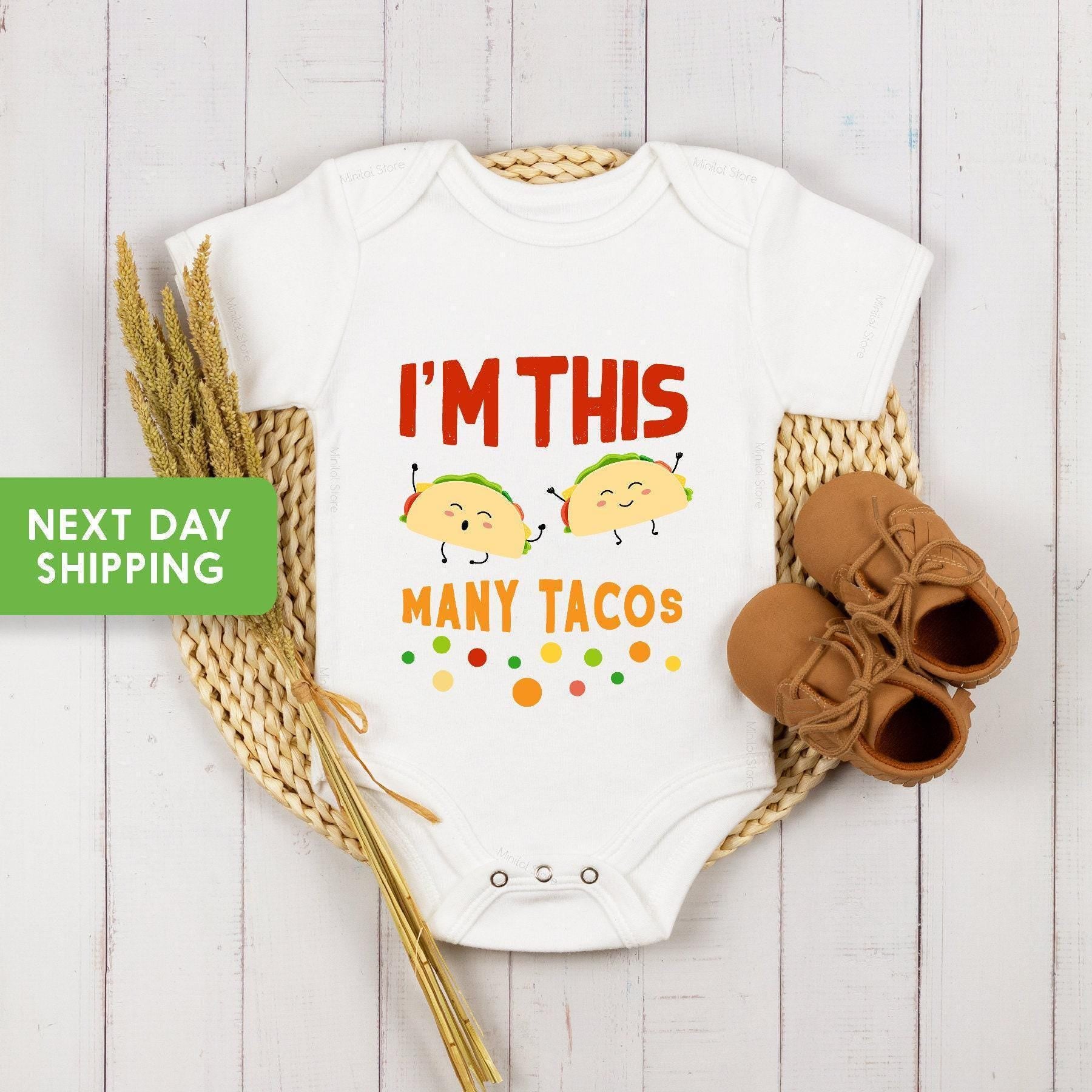 I'm This Many Tacos Second Birthday Shirt birthday product image 5