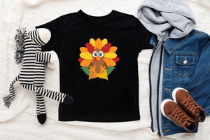 Baby bodysuit and kids shirt style options for Little Turkey