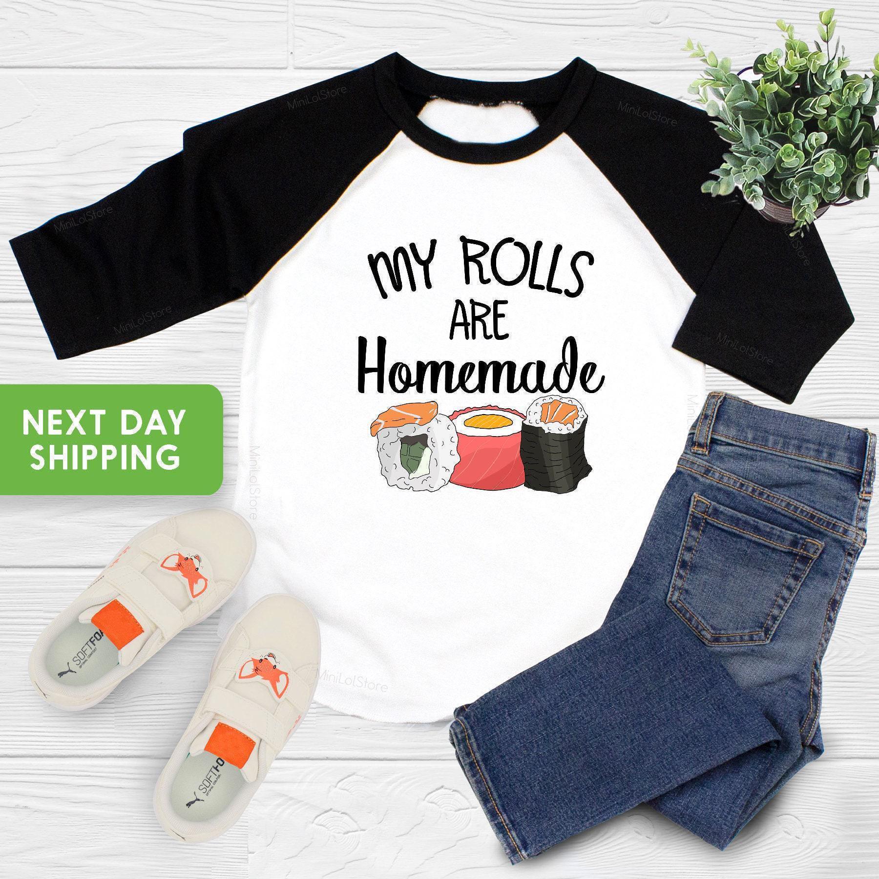 Close-up of the My Rolls Are Homemade Thanksgiving apparel design