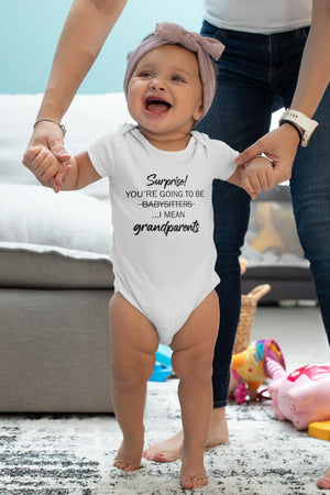 Grandparent typographic design on Baby Short Sleeve Onesie®