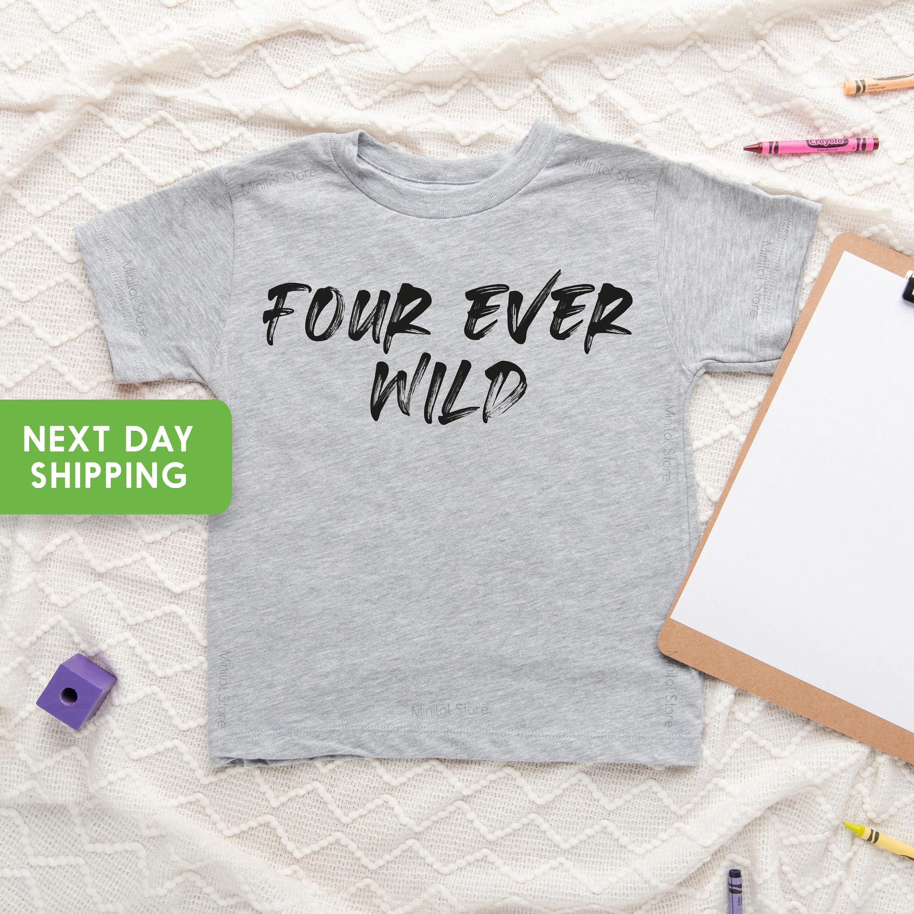 Four Ever Wild Safari Birthday Shirt birthday product image 3