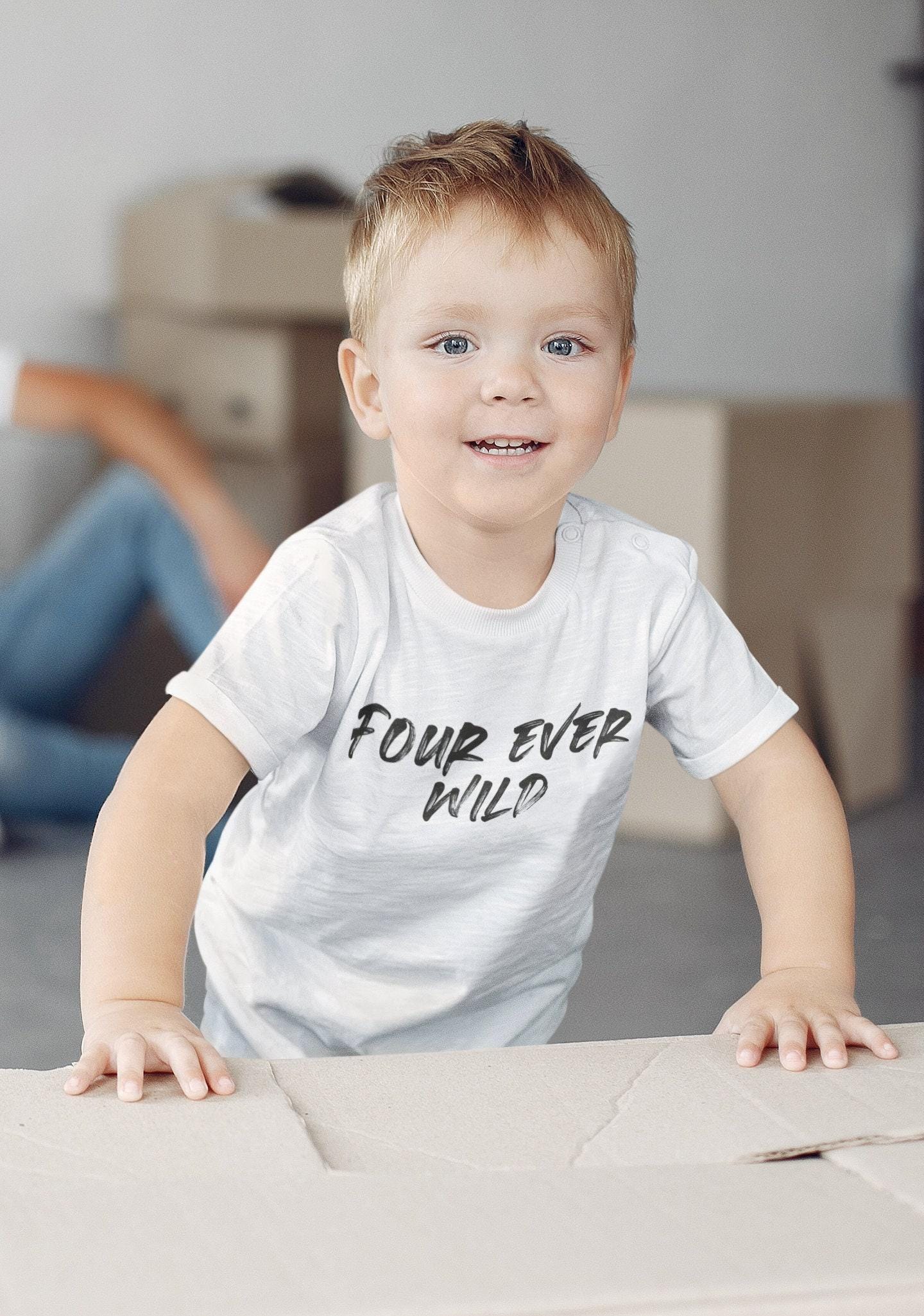 Four Ever Wild Safari Birthday Shirt birthday product image 5