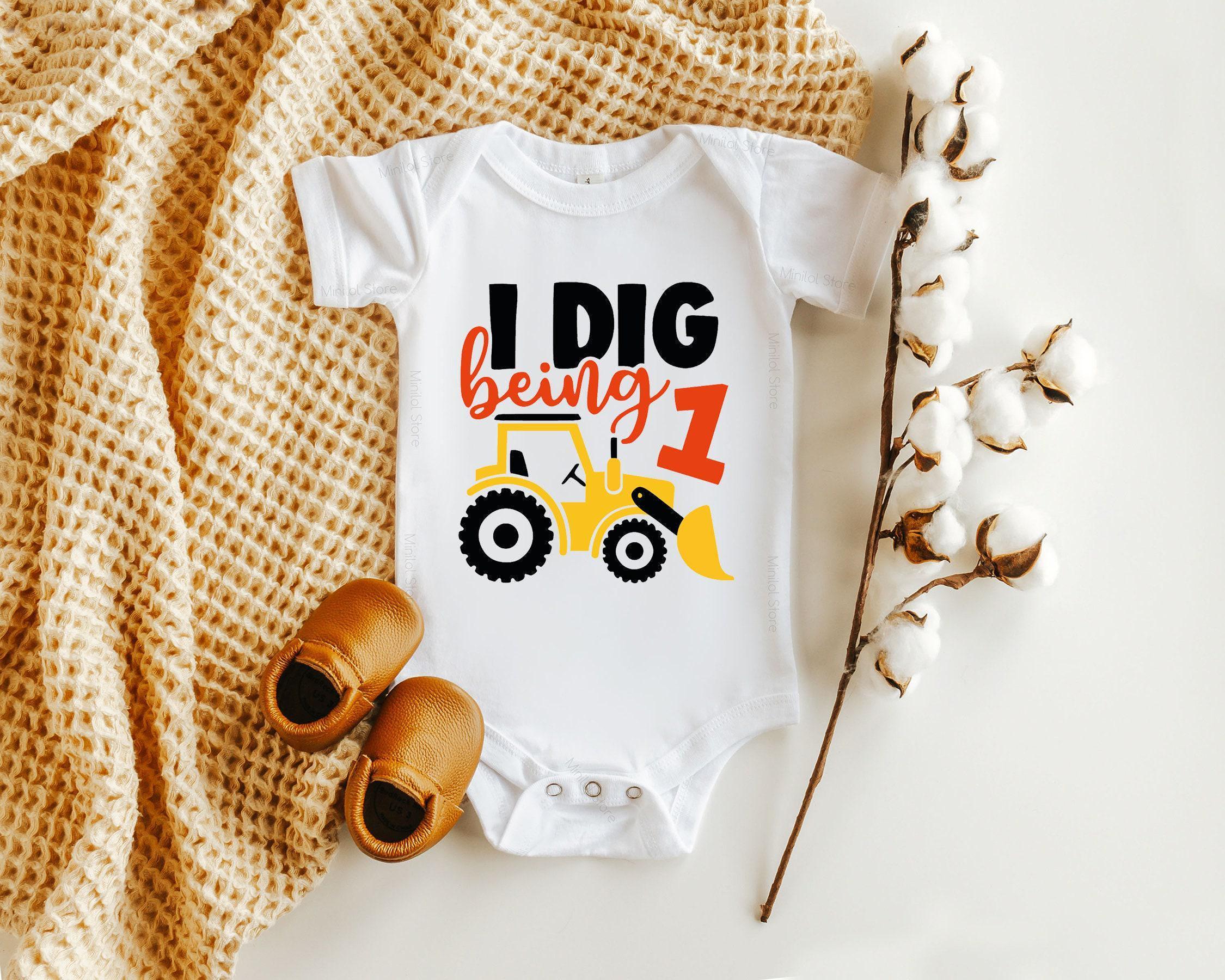 I Dig Being One Construction Birthday Shirt birthday product image 2