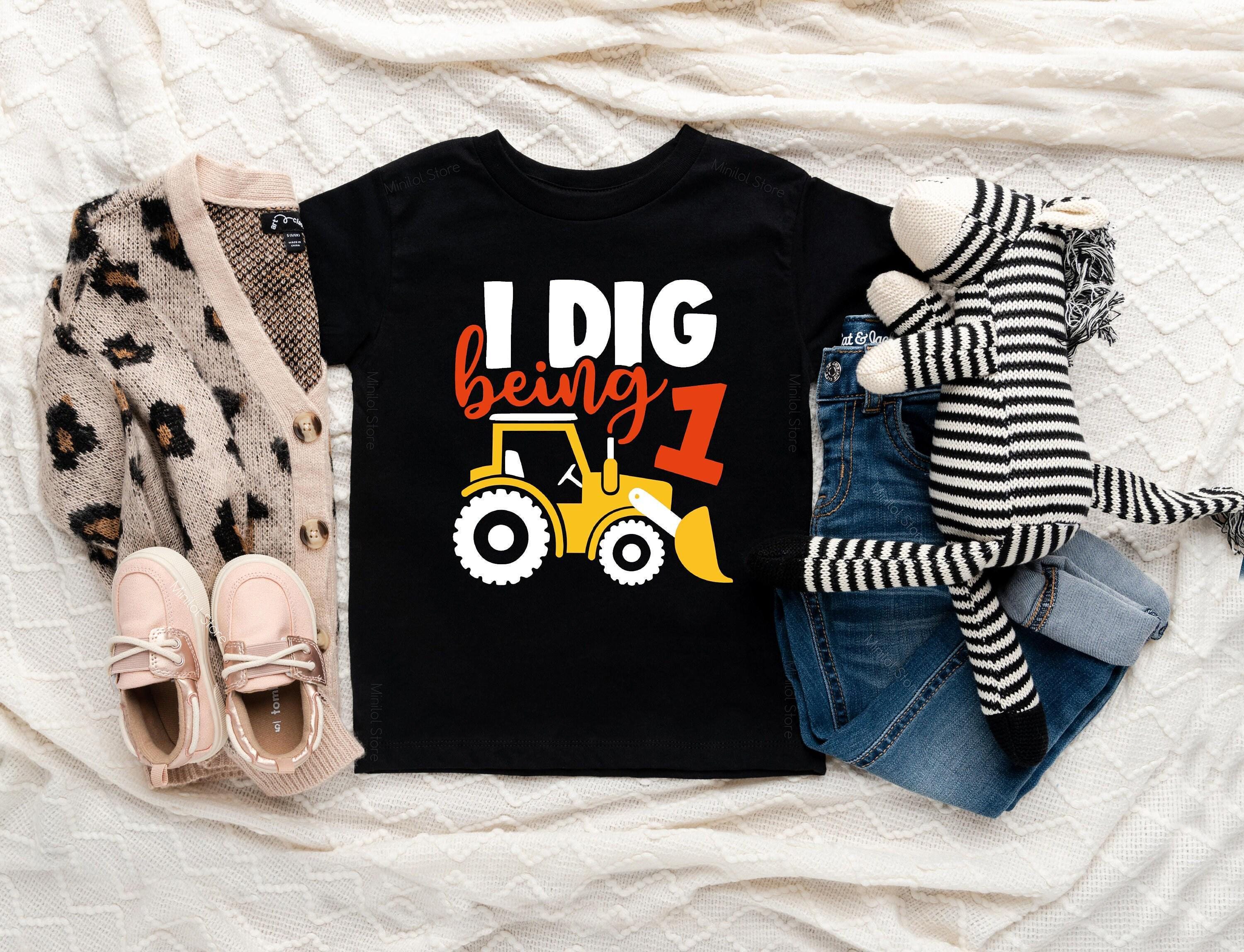 I Dig Being One Construction Birthday Shirt birthday product image 4