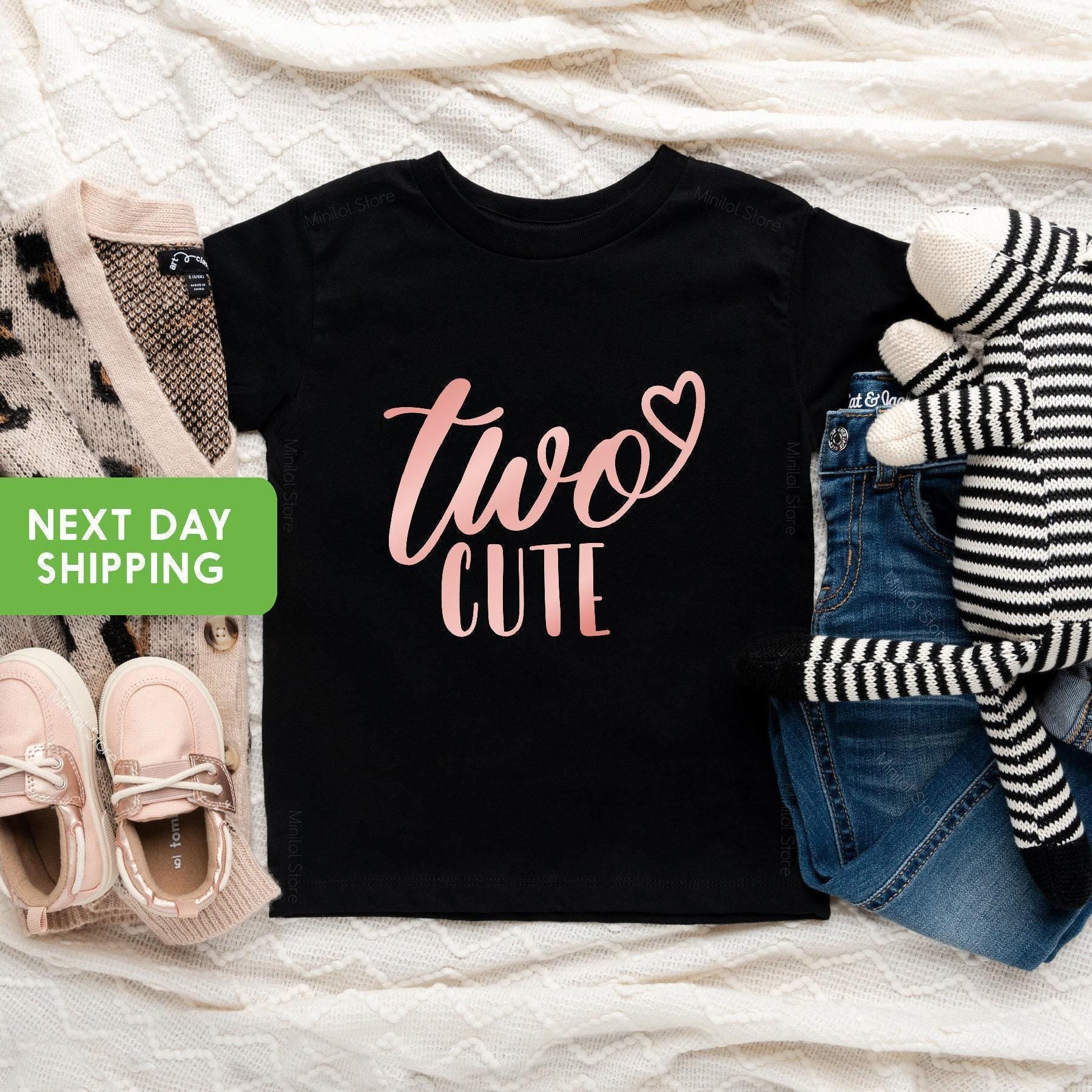 Two Cute Second Birthday Shirt birthday product image 1