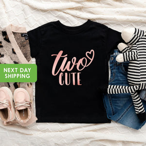 Two Cute Second Birthday Shirt birthday product image 1
