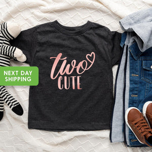Two Cute Second Birthday Shirt birthday product image 2