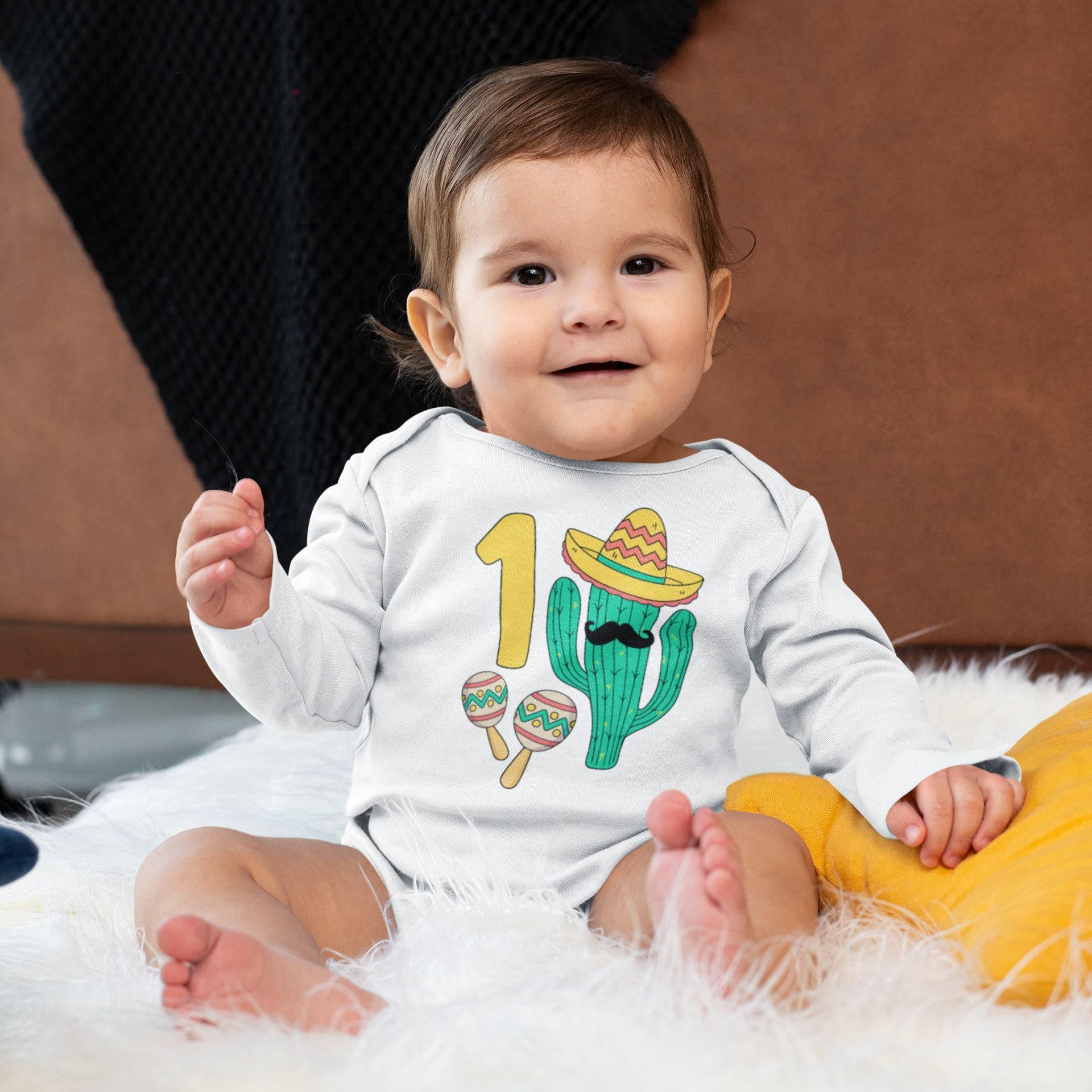 Fiesta Cactus First Birthday Shirt birthday product image 5