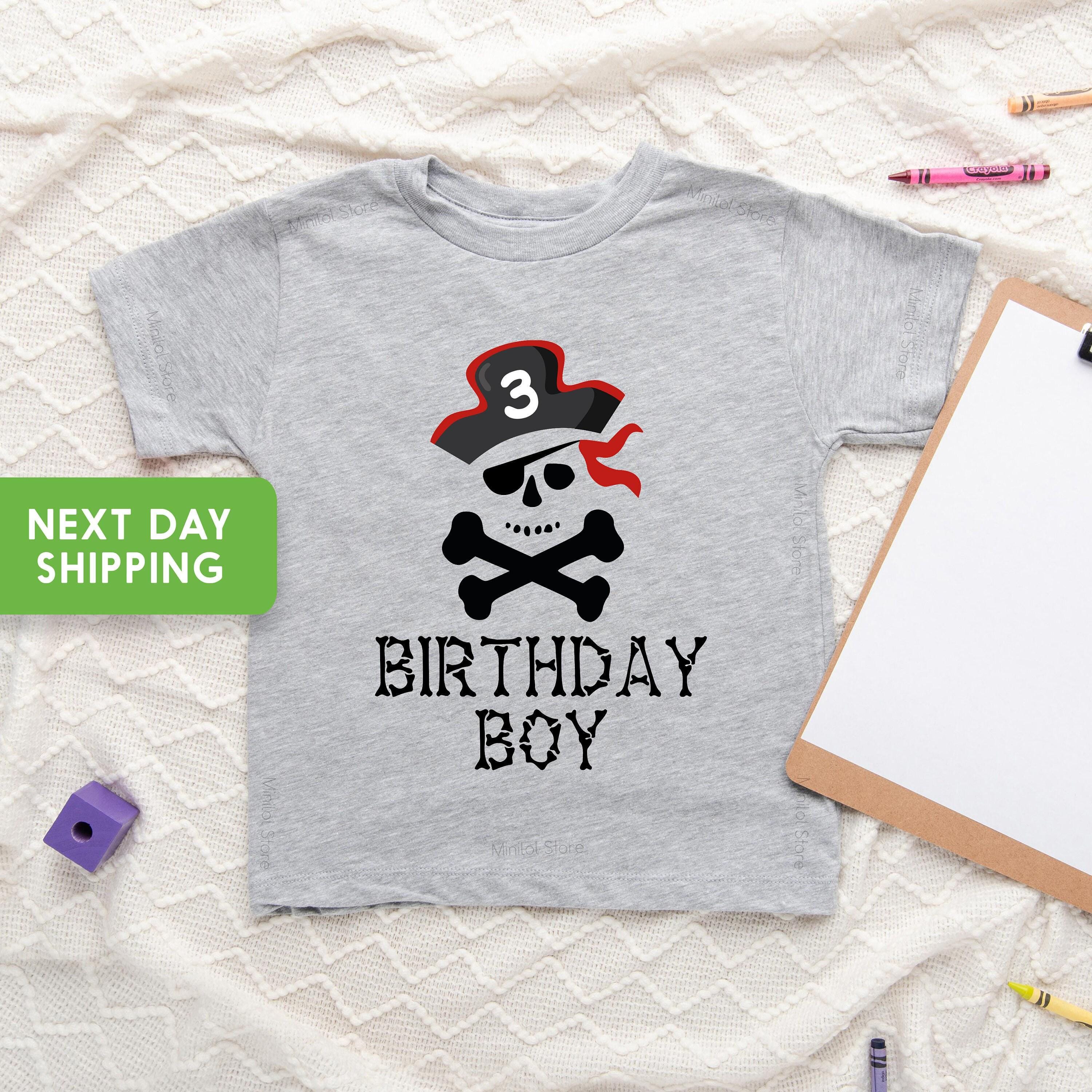 Pirate Third Birthday Kids Shirt birthday product image 4
