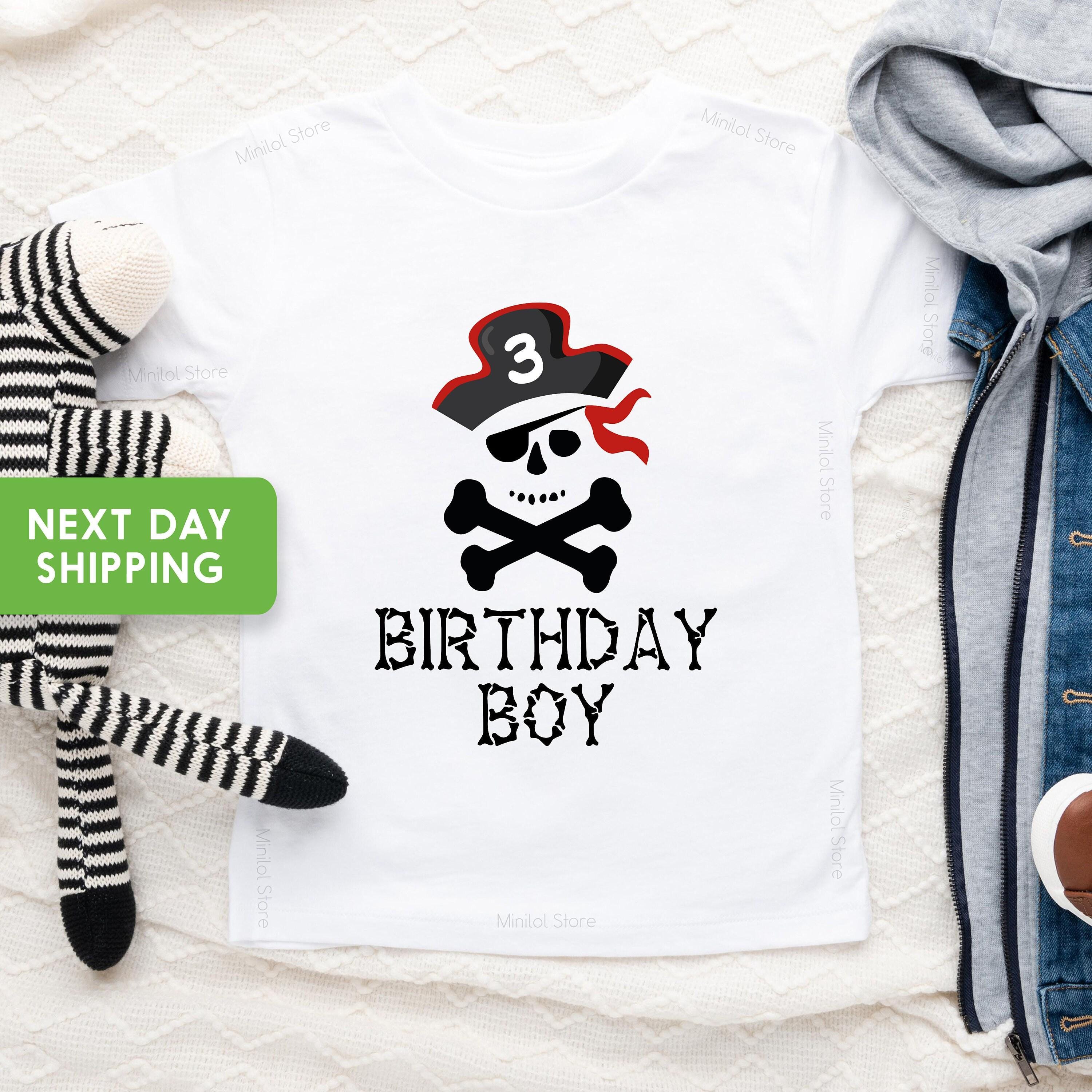 Pirate Third Birthday Kids Shirt birthday product image 5