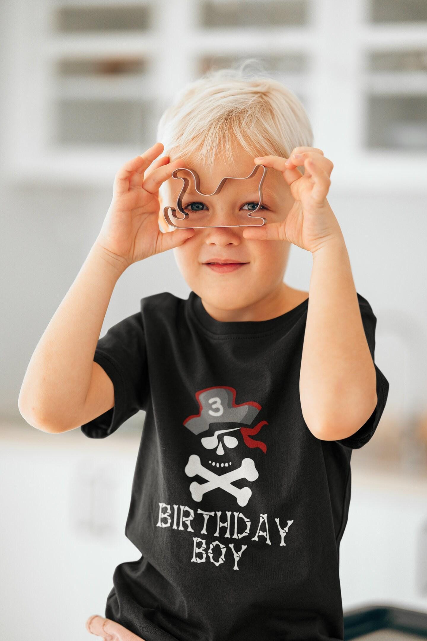 Pirate Third Birthday Kids Shirt birthday product image 6