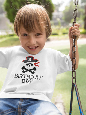 Pirate Third Birthday Kids Shirt birthday product image 7