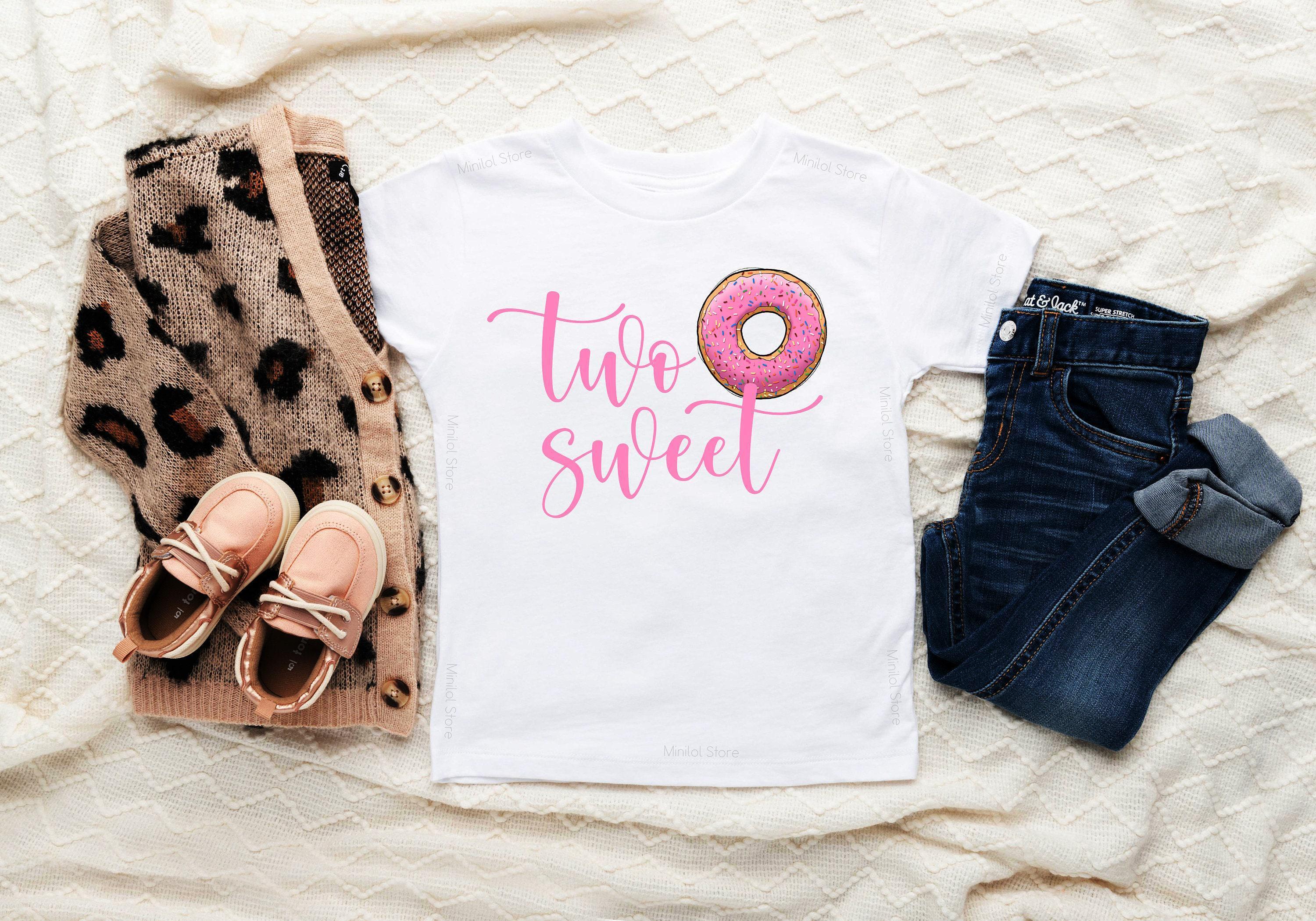 Two Sweet Donut Second Birthday Shirt birthday product image 3