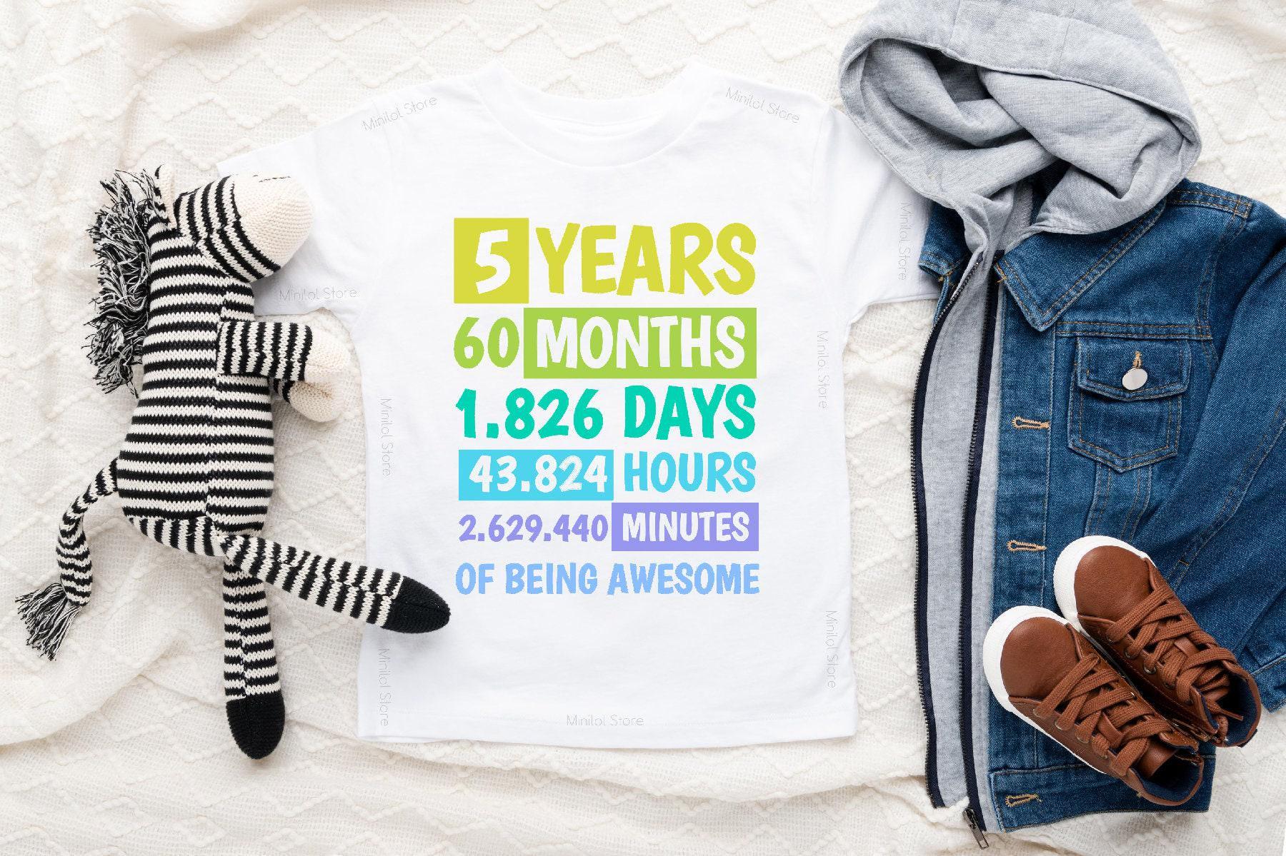 Classic Fifth Birthday Kids Shirt birthday product image 4