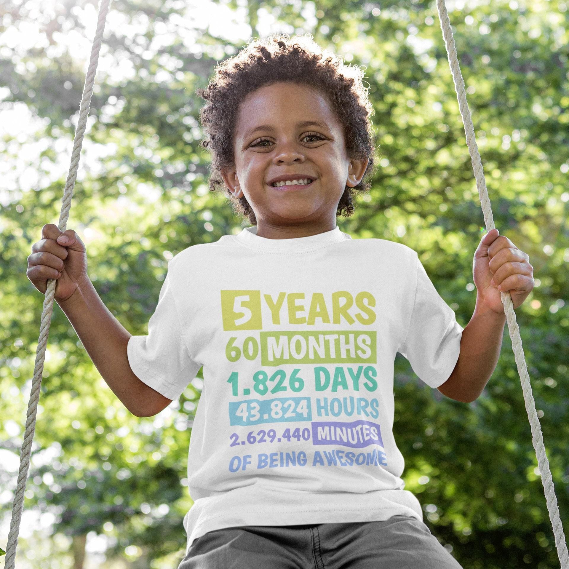Classic Fifth Birthday Kids Shirt birthday product image 7